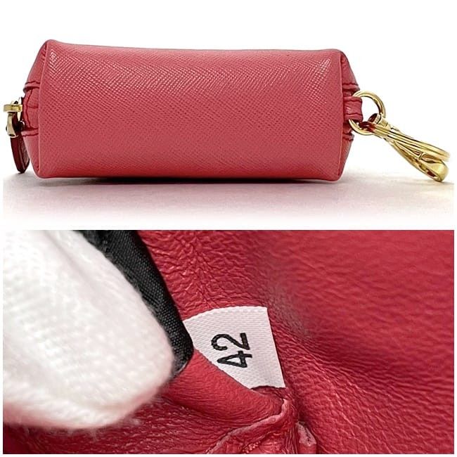 Prada PRADA Pink Leather Size ONE SIZE - 3 Thumbnail