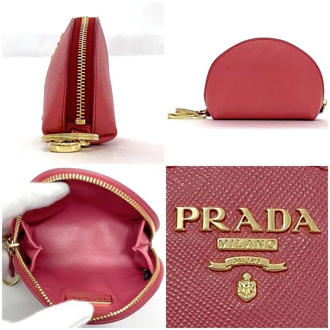 Prada PRADA Pink Leather Size ONE SIZE - 2 Thumbnail