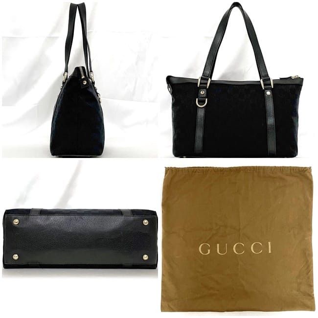 Gucci GUCCI Tote Bag Black Cotton Size ONE SIZE - 2 Thumbnail