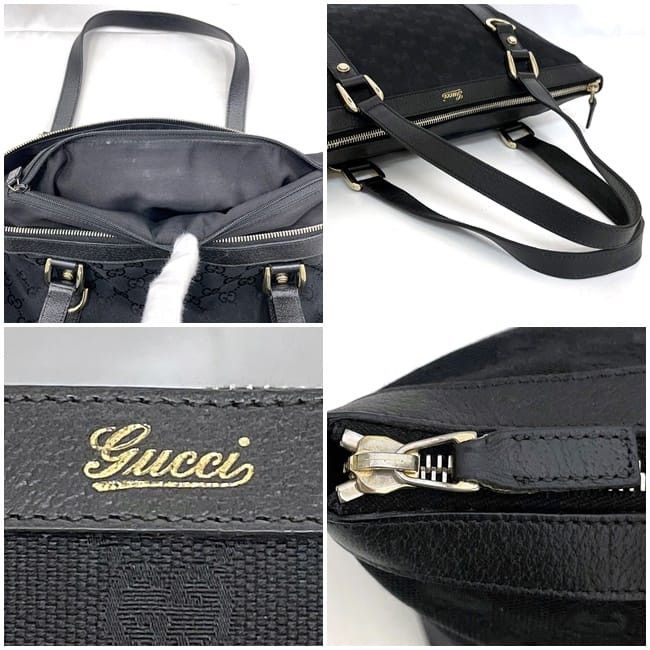 Gucci GUCCI Tote Bag Black Cotton Size ONE SIZE - 3 Thumbnail
