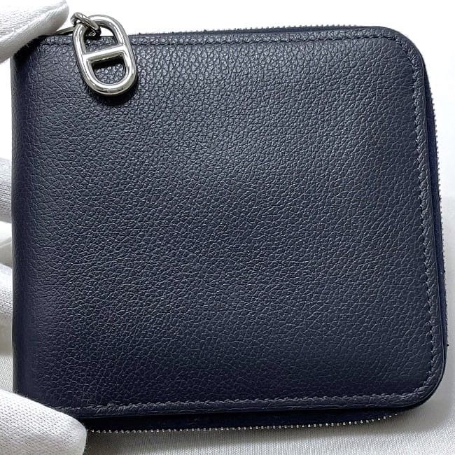 Hermes HERMES Blue Leather Size ONE SIZE - 3 Thumbnail