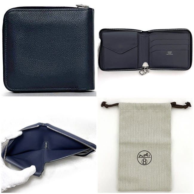 Hermes HERMES Blue Leather Size ONE SIZE - 2 Thumbnail