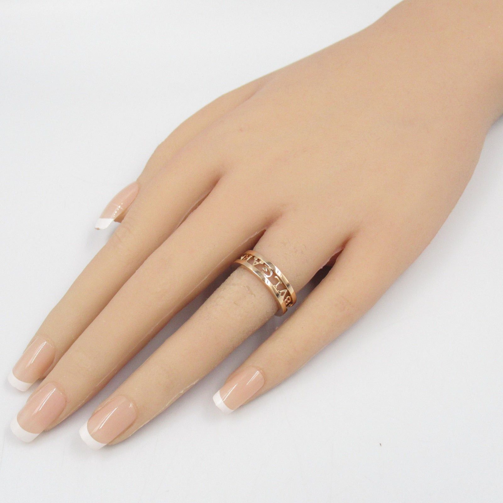 Bvlgari Bvlgari B Zero One Logo Spiral Ring K18Pg (Pink Gold) Gold Size ONE SIZE - 8 Thumbnail