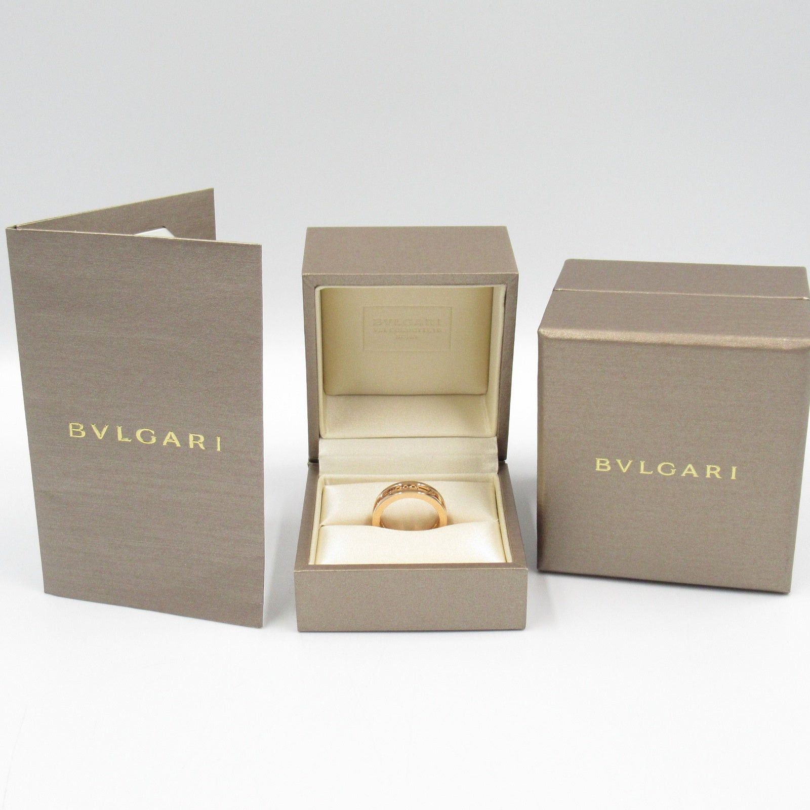Bvlgari Bvlgari B Zero One Logo Spiral Ring K18Pg (Pink Gold) Gold Size ONE SIZE - 7 Thumbnail