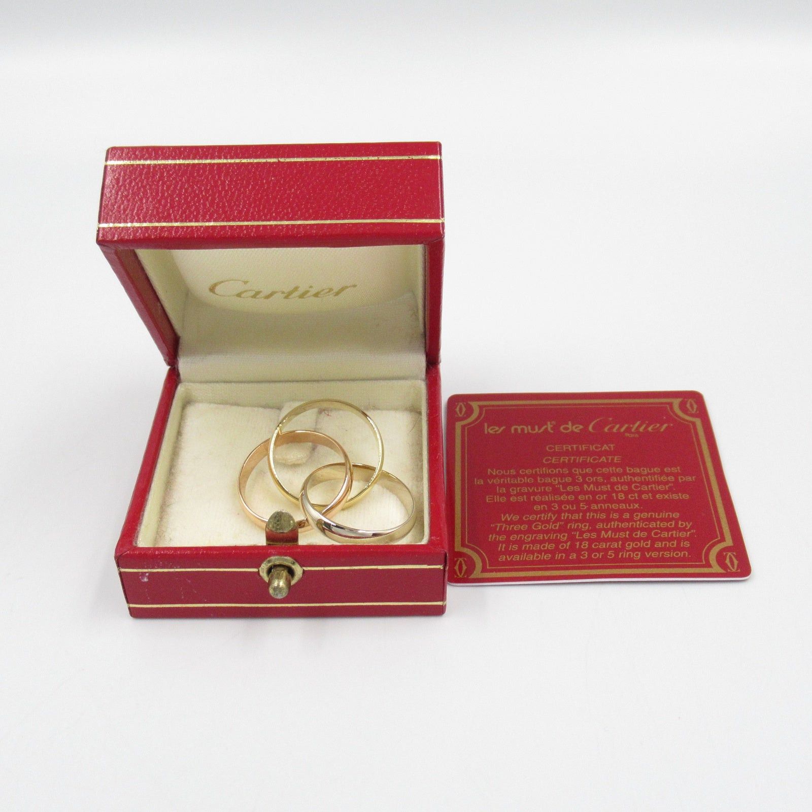 White Gold Les Ors Cartier Bague Trinity Bague En Parties Bague