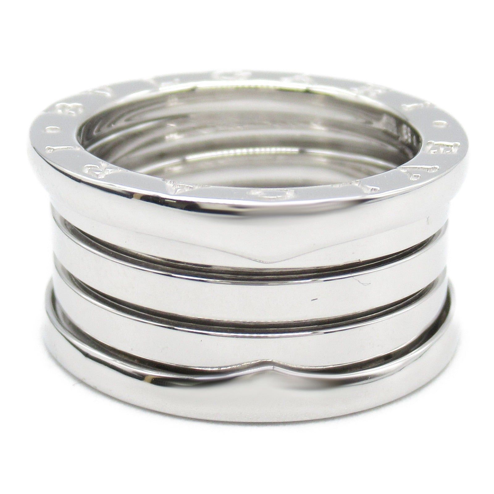 Bvlgari Bvlgari B Zero One Ring 4 Bands K18Wg (White Gold) Silver Size ONE SIZE - 2 Thumbnail