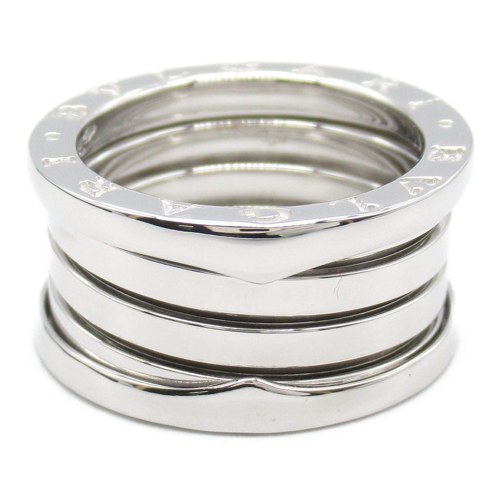 Bvlgari Bvlgari B Zero One Ring 4 Bands K18Wg (White Gold) Silver Size ONE SIZE - 3 Thumbnail