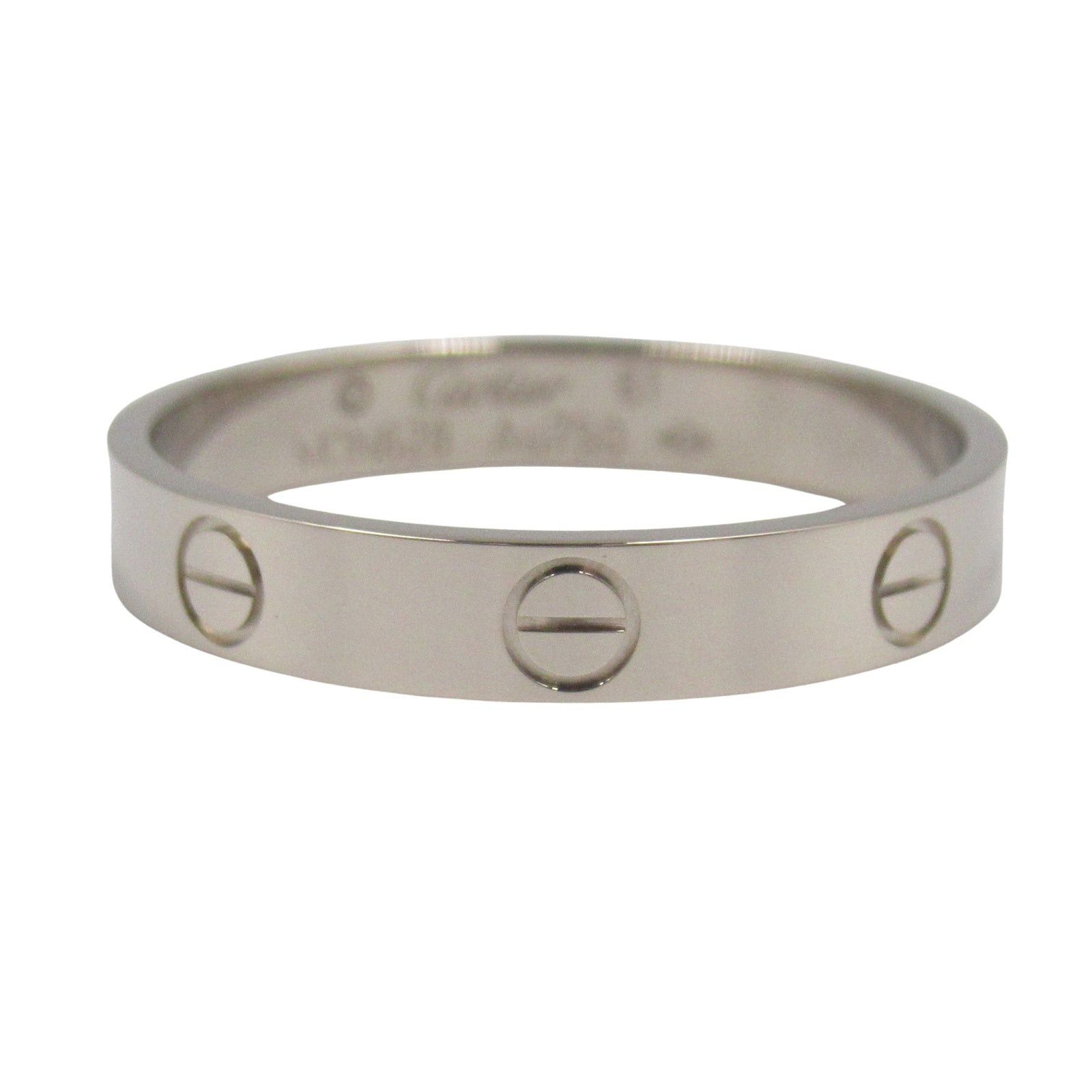 Cartier Cartier Mini Love Ring K18Wg (White Gold) Silver Size ONE SIZE - 2 Thumbnail