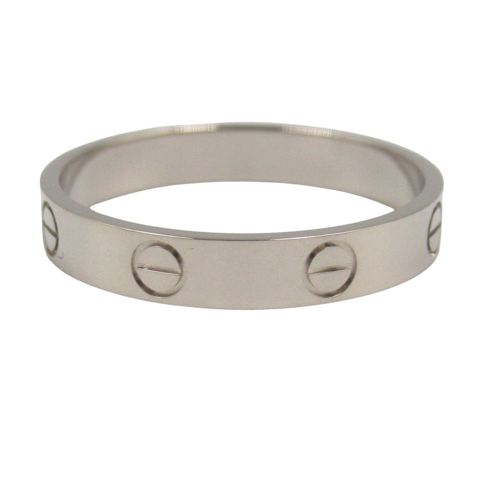 Cartier Cartier Mini Love Ring K18Wg (White Gold) Silver Size ONE SIZE - 3 Thumbnail