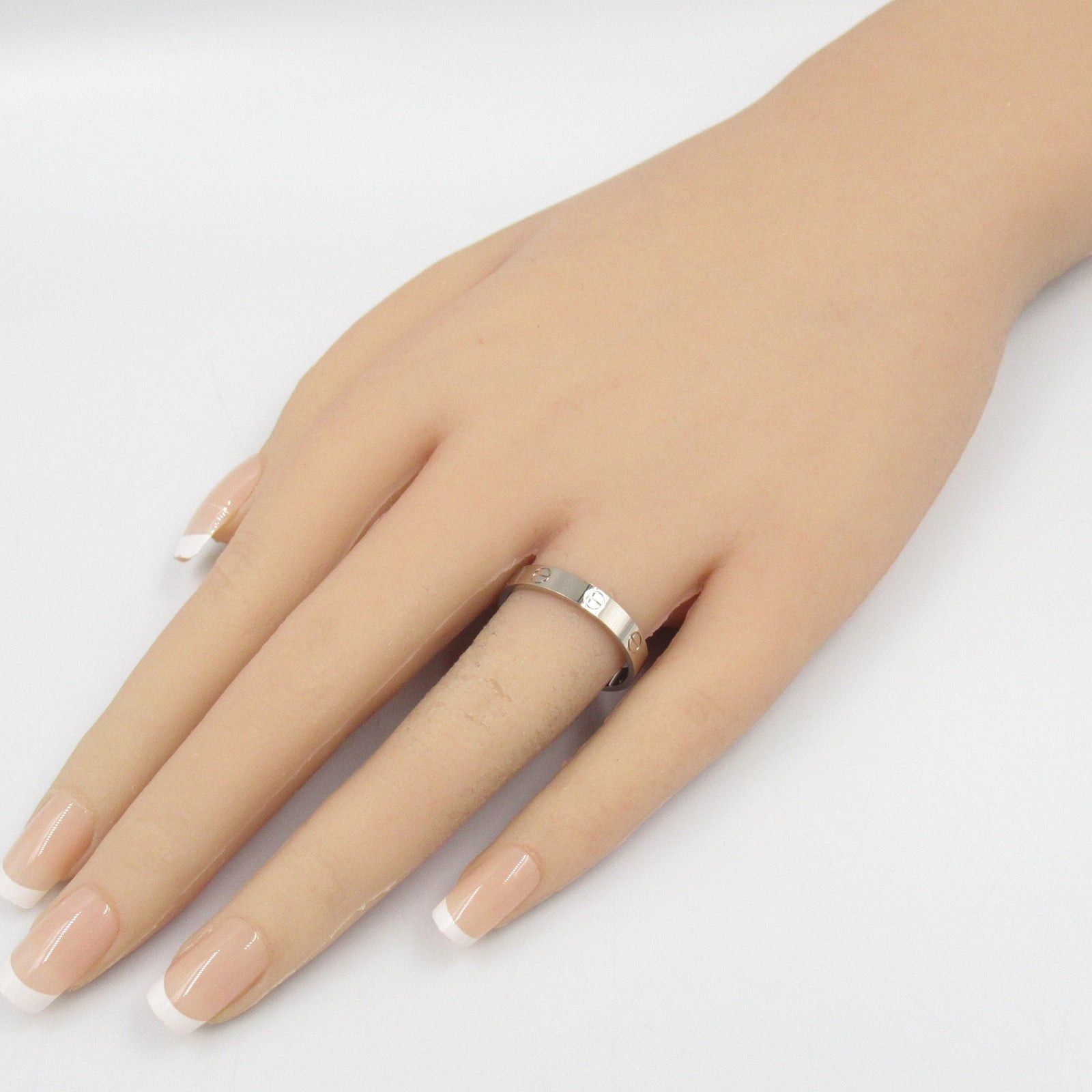 Cartier Cartier Mini Love Ring K18Wg (White Gold) Silver Size ONE SIZE - 8 Thumbnail