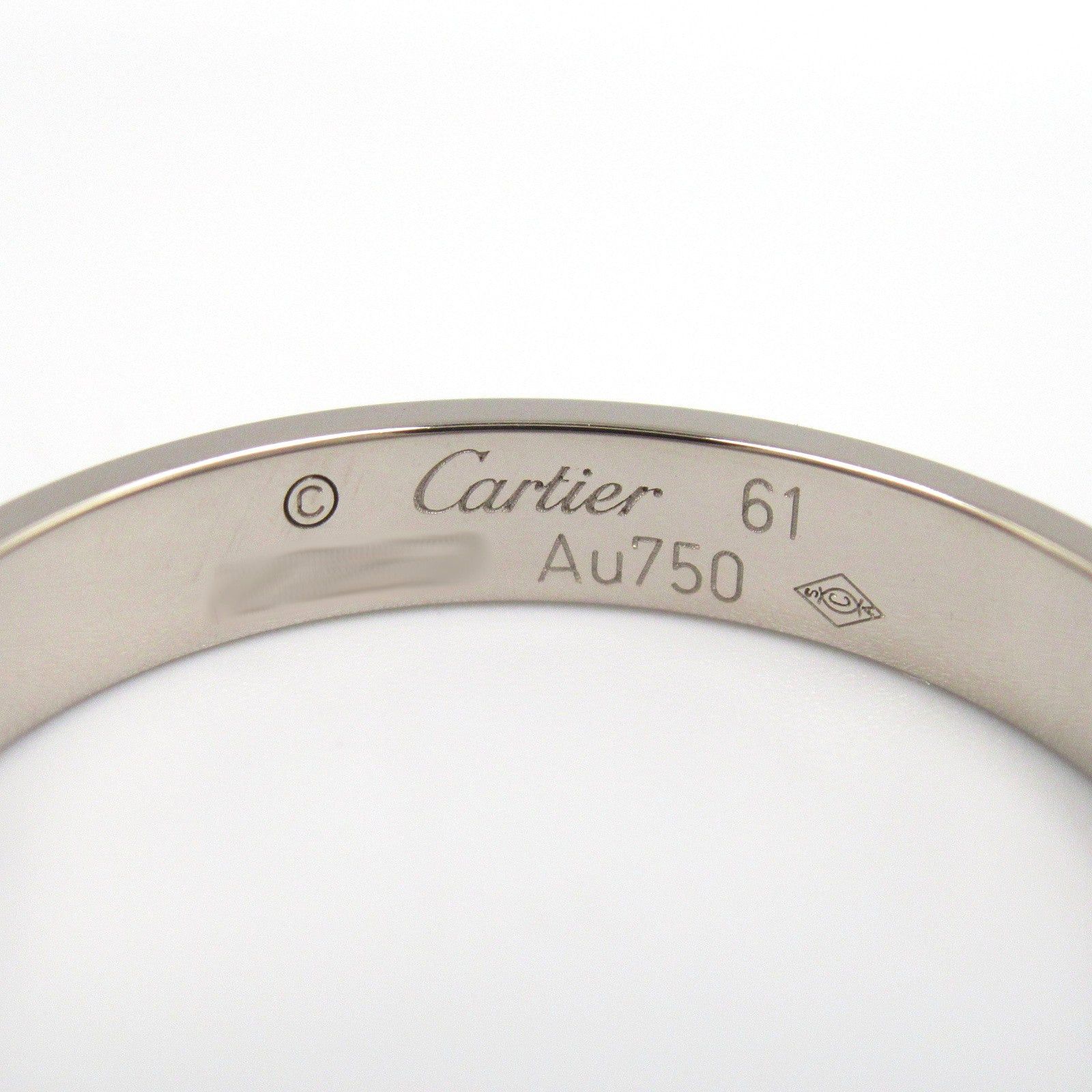 Cartier Cartier Mini Love Ring K18Wg (White Gold) Silver Size ONE SIZE - 4 Thumbnail