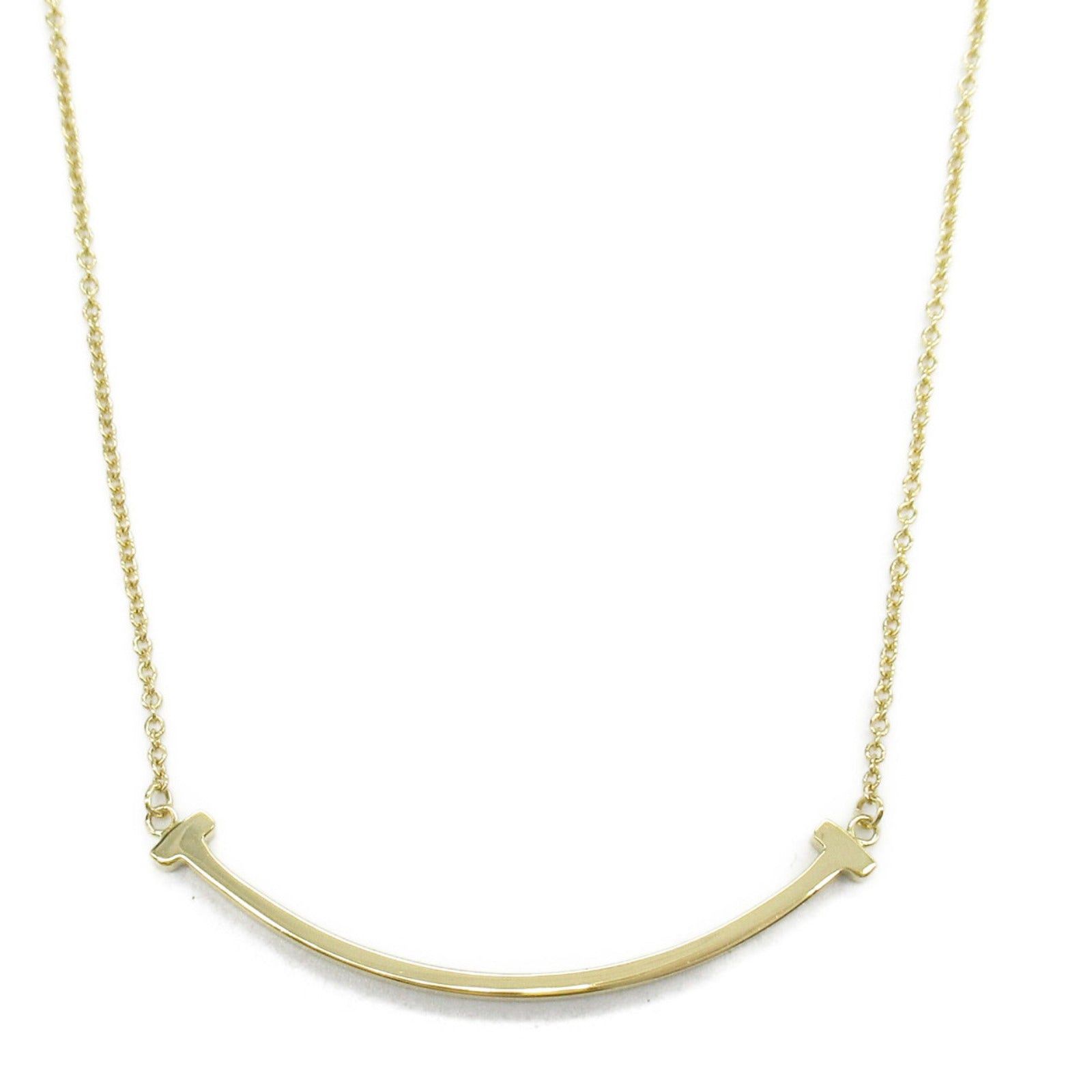 Tiffany & Co. Tiffany Co T-Smile Small Necklace K18 (Yellow Gold) Gold Size ONE SIZE - 2 Thumbnail