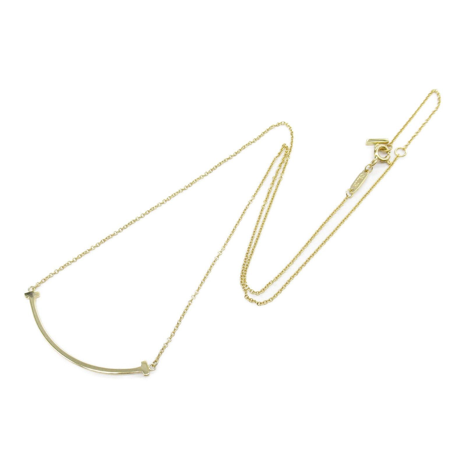 Tiffany & Co. Tiffany Co T-Smile Small Necklace K18 (Yellow Gold) Gold Size ONE SIZE - 3 Thumbnail