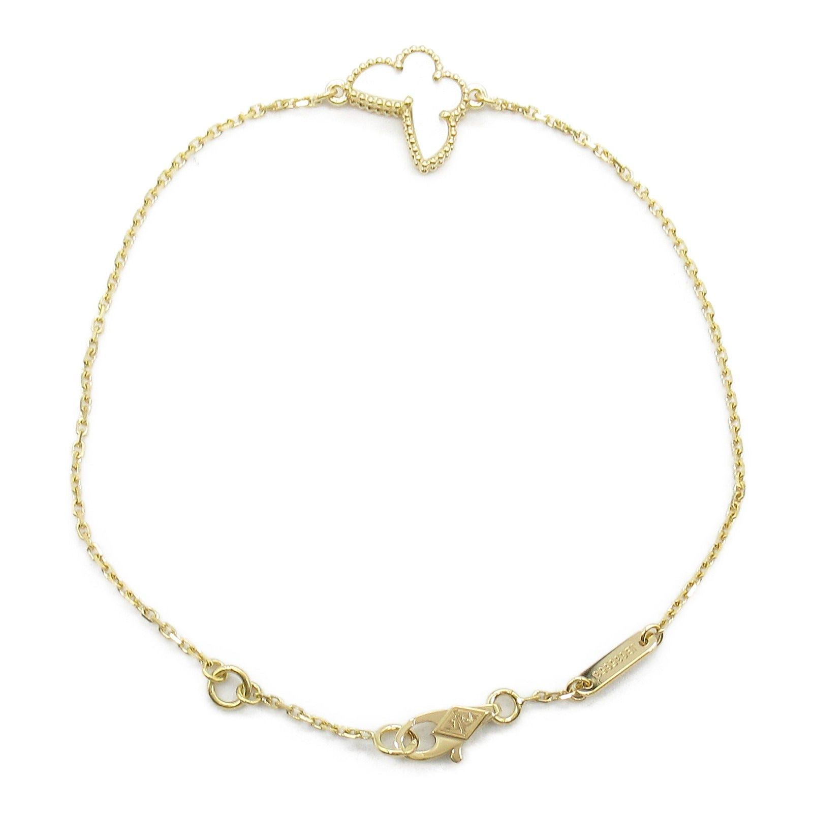 Van Cleef & Arpels Van Cleef Arpels Sweet Alhambra Butterfly Bracelet Mop K18 (Yellow Gold) Mother Of Pearl White Size ONE SIZE - 2 Thumbnail