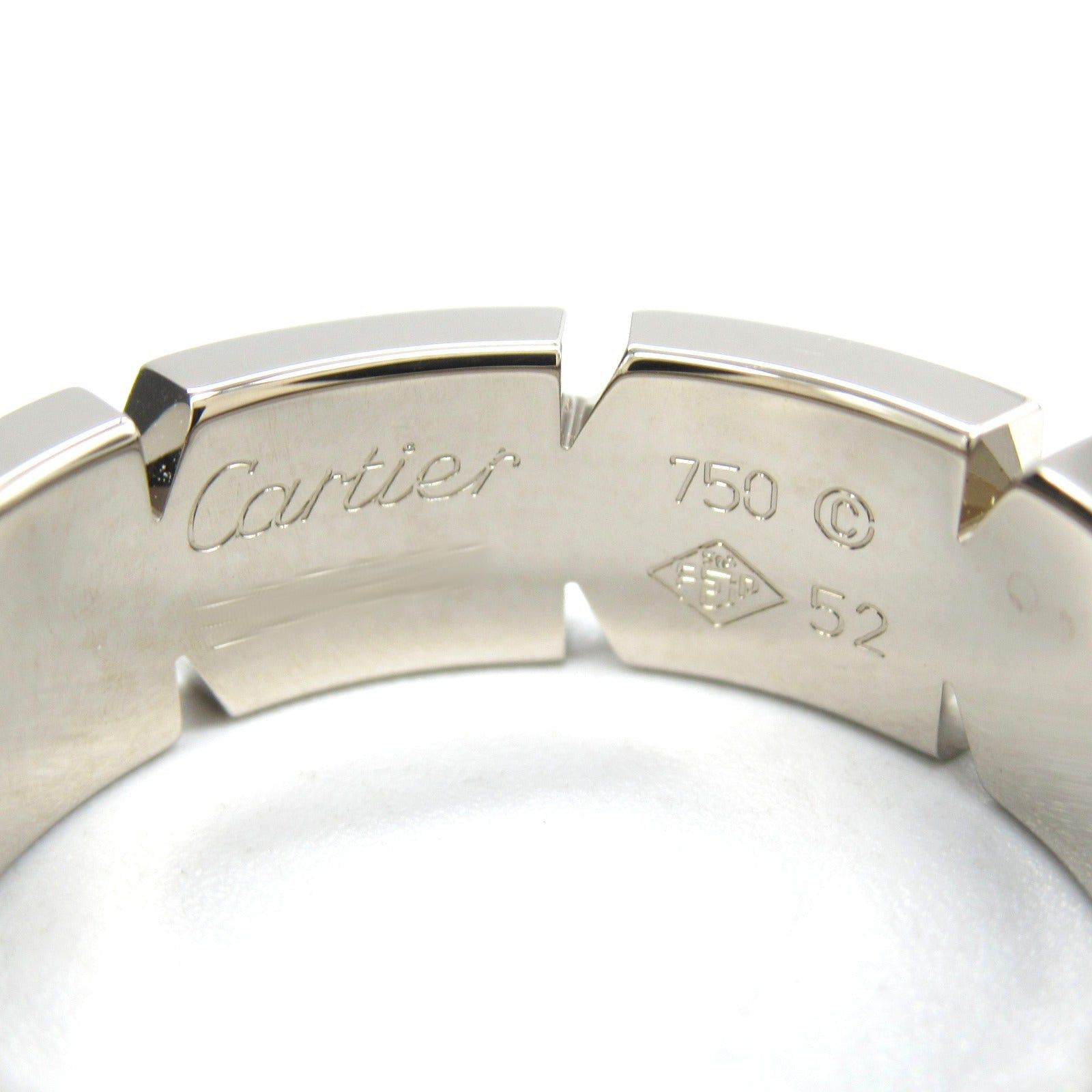 Cartier Cartier Tank Francaise Ring K18Wg (White Gold) Silver Size ONE SIZE - 4 Thumbnail