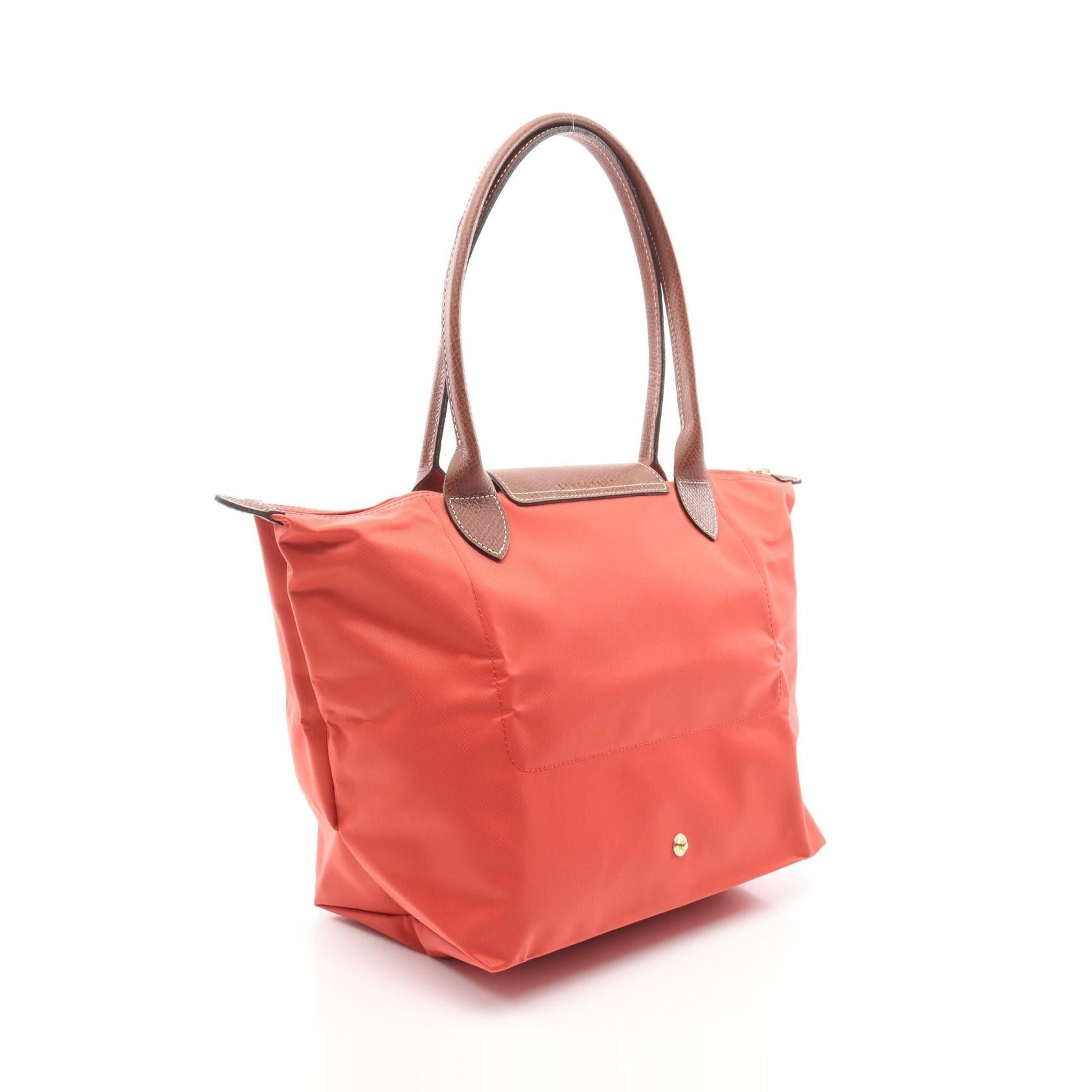 Longchamp Longchamp Le Pliage Original M Preage Handbag Tote Bag Nylon Leather Red Size ONE SIZE - 2 Thumbnail