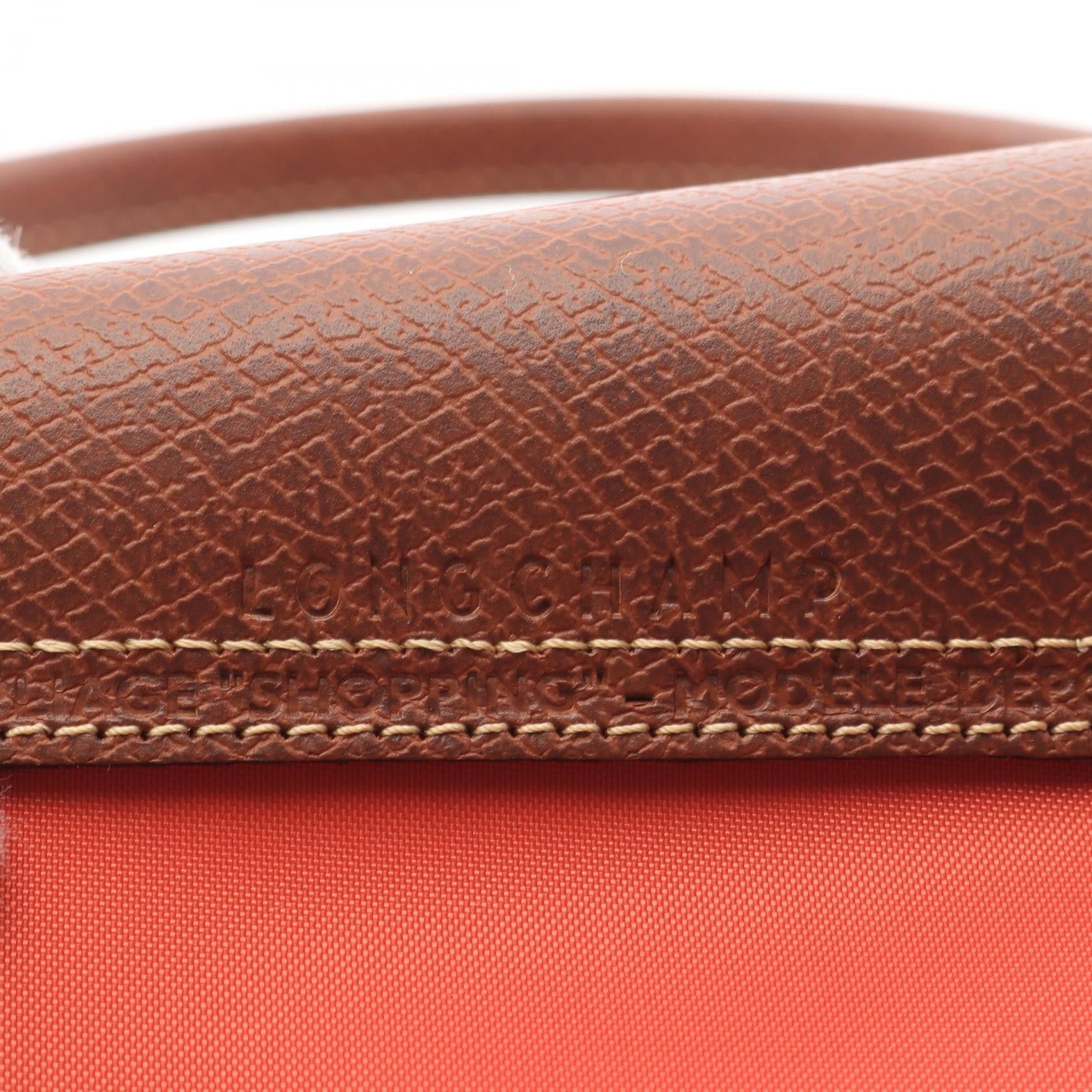 Longchamp Longchamp Le Pliage Original M Preage Handbag Tote Bag Nylon Leather Red Size ONE SIZE - 4 Thumbnail