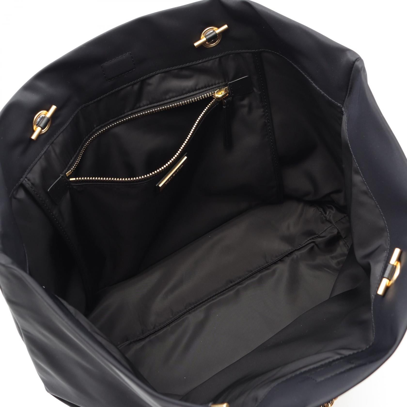 Tory Burch Tory Burch Ella Handbag Tote Bag Nylon Leather Black Size ONE SIZE - 3 Thumbnail