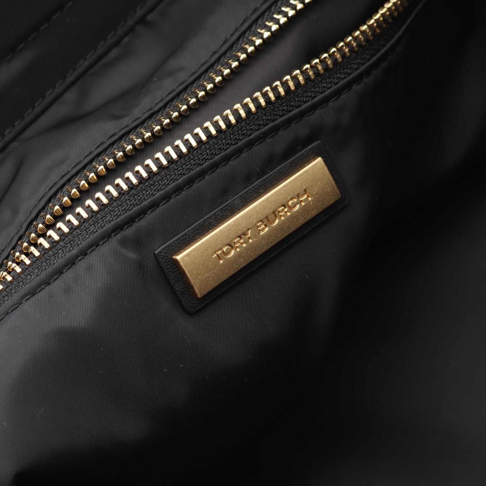 Tory Burch Tory Burch Ella Handbag Tote Bag Nylon Leather Black Size ONE SIZE - 4 Thumbnail