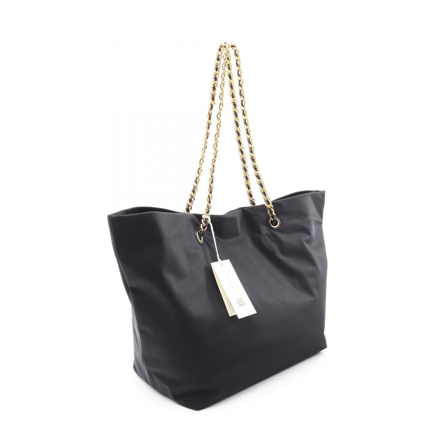 Tory Burch Tory Burch Ella Handbag Tote Bag Nylon Leather Black Size ONE SIZE - 2 Thumbnail