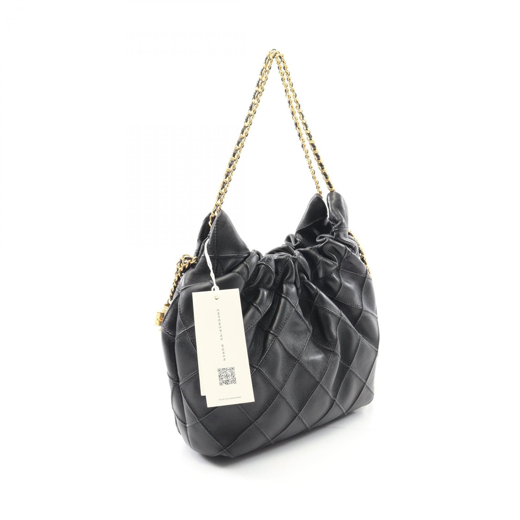 Tory Burch Tory Burch Fleming Mini Shoulder Bag Leather Black Size ONE SIZE - 2 Thumbnail