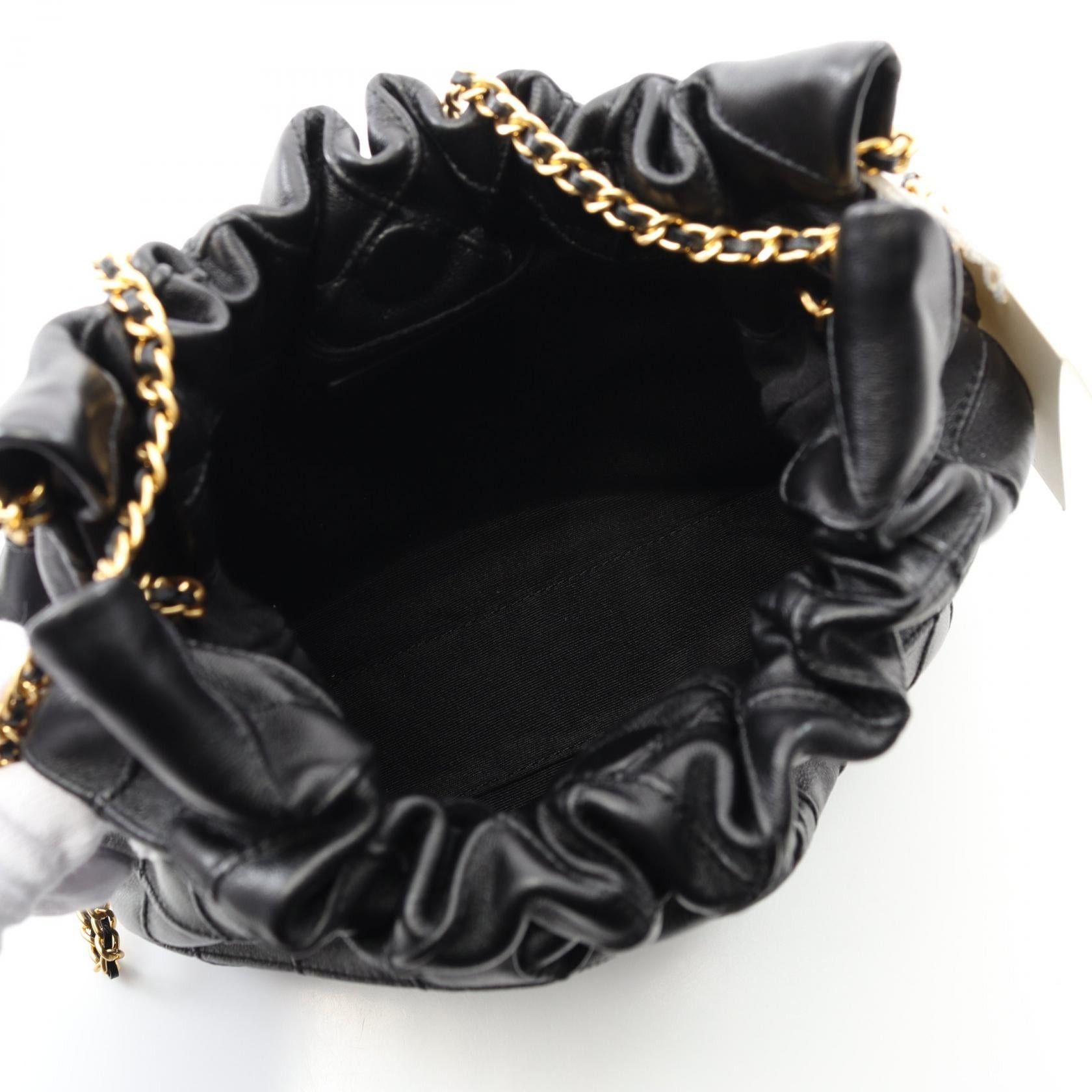 Tory Burch Tory Burch Fleming Mini Shoulder Bag Leather Black Size ONE SIZE - 3 Thumbnail