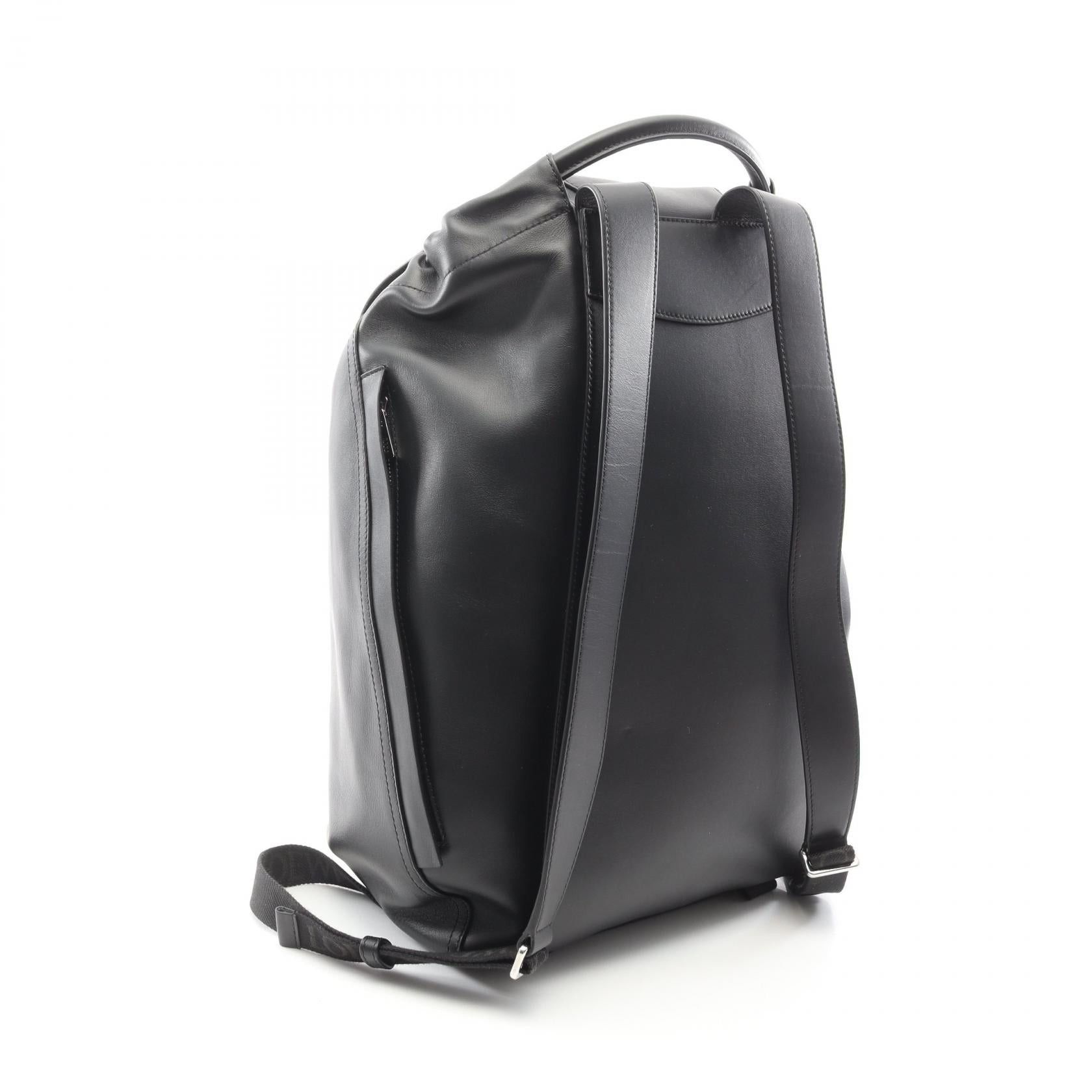 Loewe Loewe Flamenco Backpack Rucksack Leather Black Size ONE SIZE - 2 Thumbnail