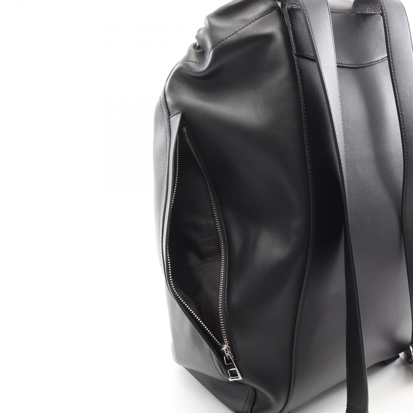 Loewe Loewe Flamenco Backpack Rucksack Leather Black Size ONE SIZE - 5 Thumbnail