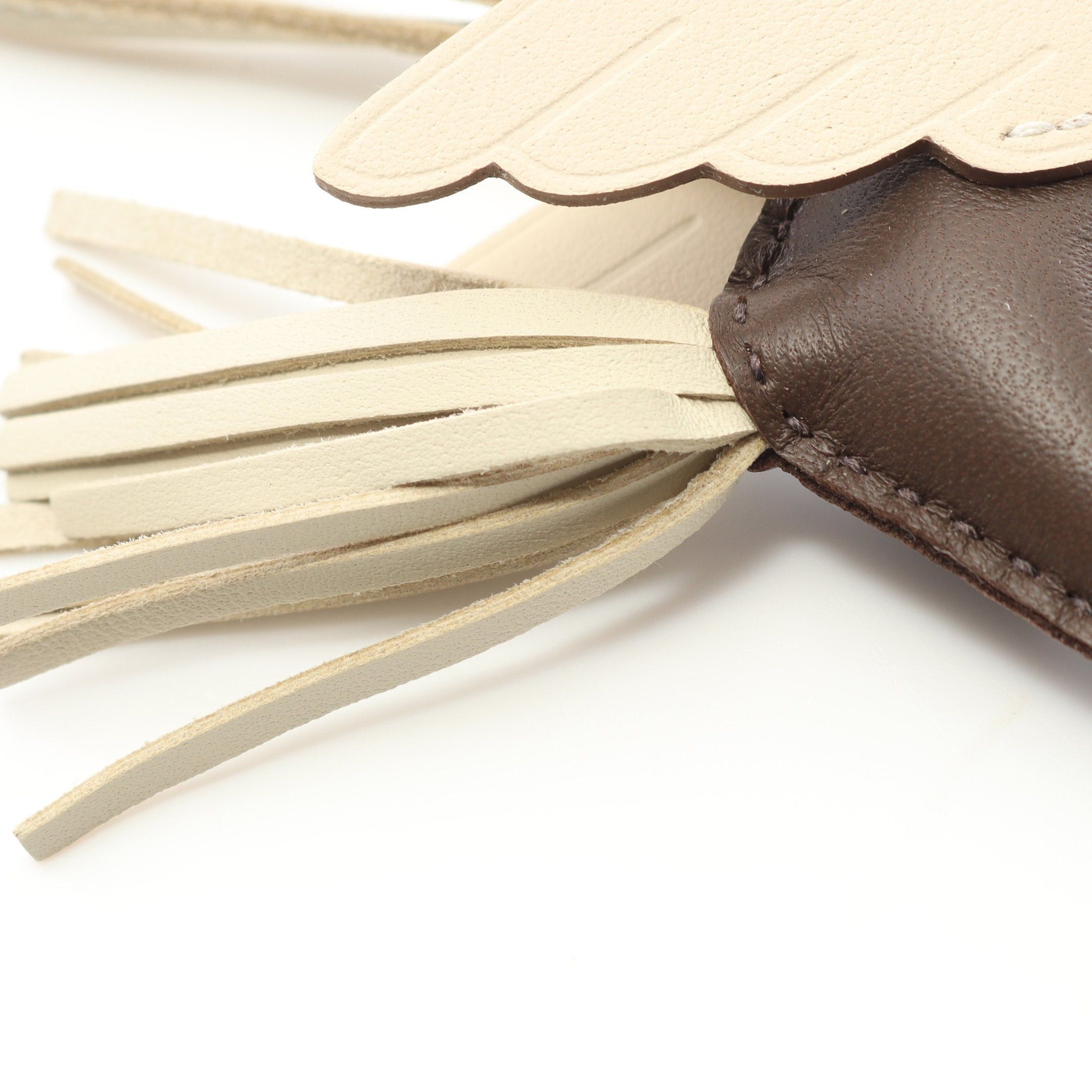Hermes Hermes Rodeo Pegasus Pm Chocolate Kure Bag Charm Aagneau Veau Swift Dark Brown Off White Double Engraved Size ONE SIZE - 5 Thumbnail