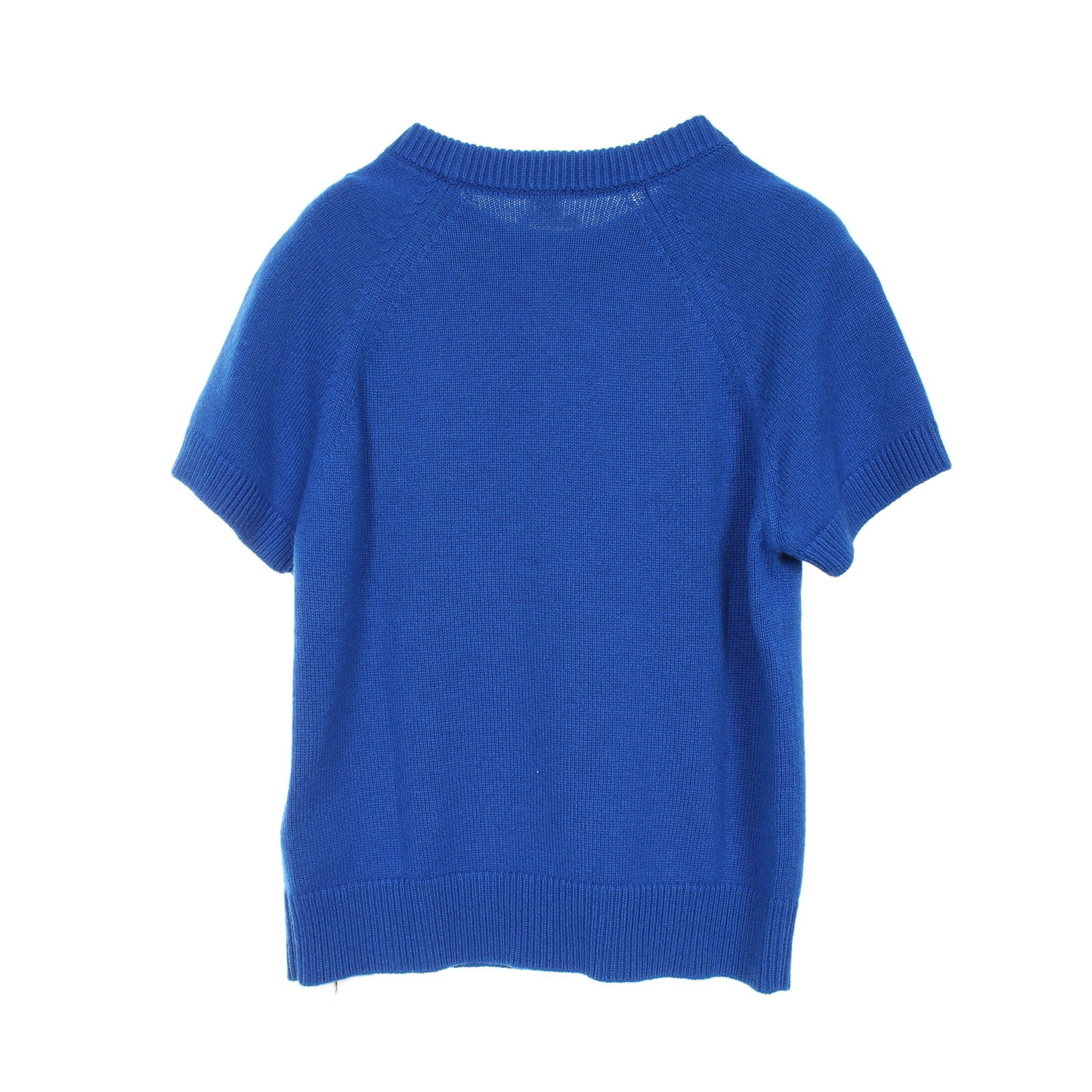 Hermes Hermes Funny Ice Cream Knit Crew Neck Short Sleeve Cashmere Blue Size ONE SIZE - 2 Thumbnail