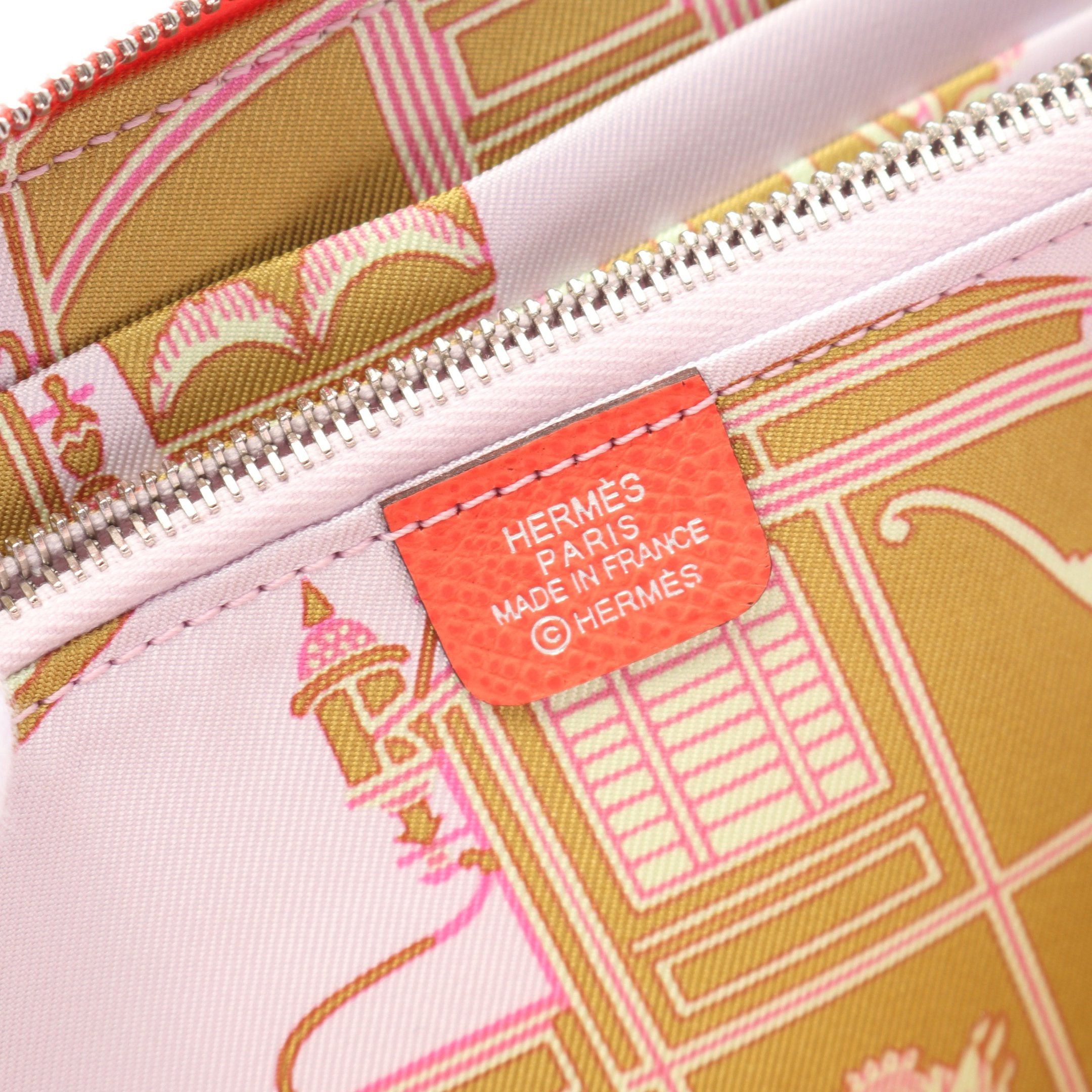Hermes Hermes Azap Long Silk In Rose Jaipur Round Zipper Wallet Veau Epsom Coral Pink Silver Hardware U Stamp Size ONE SIZE - 4 Thumbnail