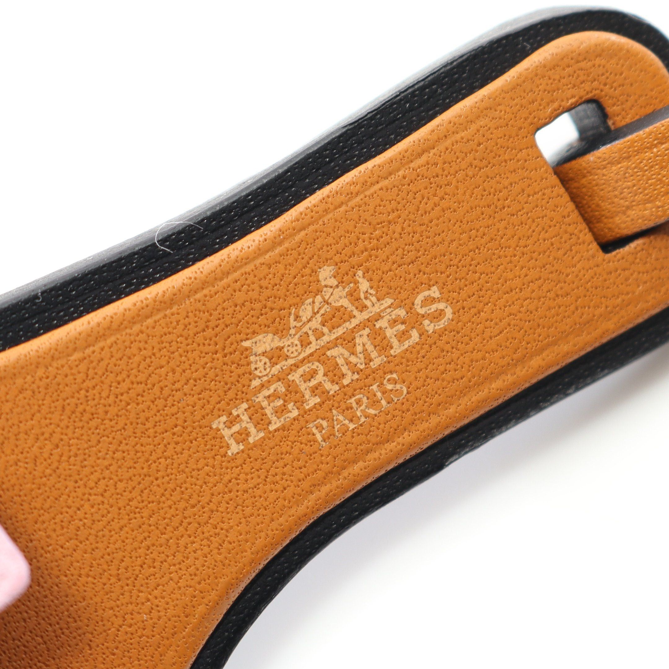 Hermes Hermes Oranno Natural Sable Rose Confetti Bag Charm Veau Epsom Butler Leather Vache Hunter Brown Pink Size ONE SIZE - 3 Thumbnail