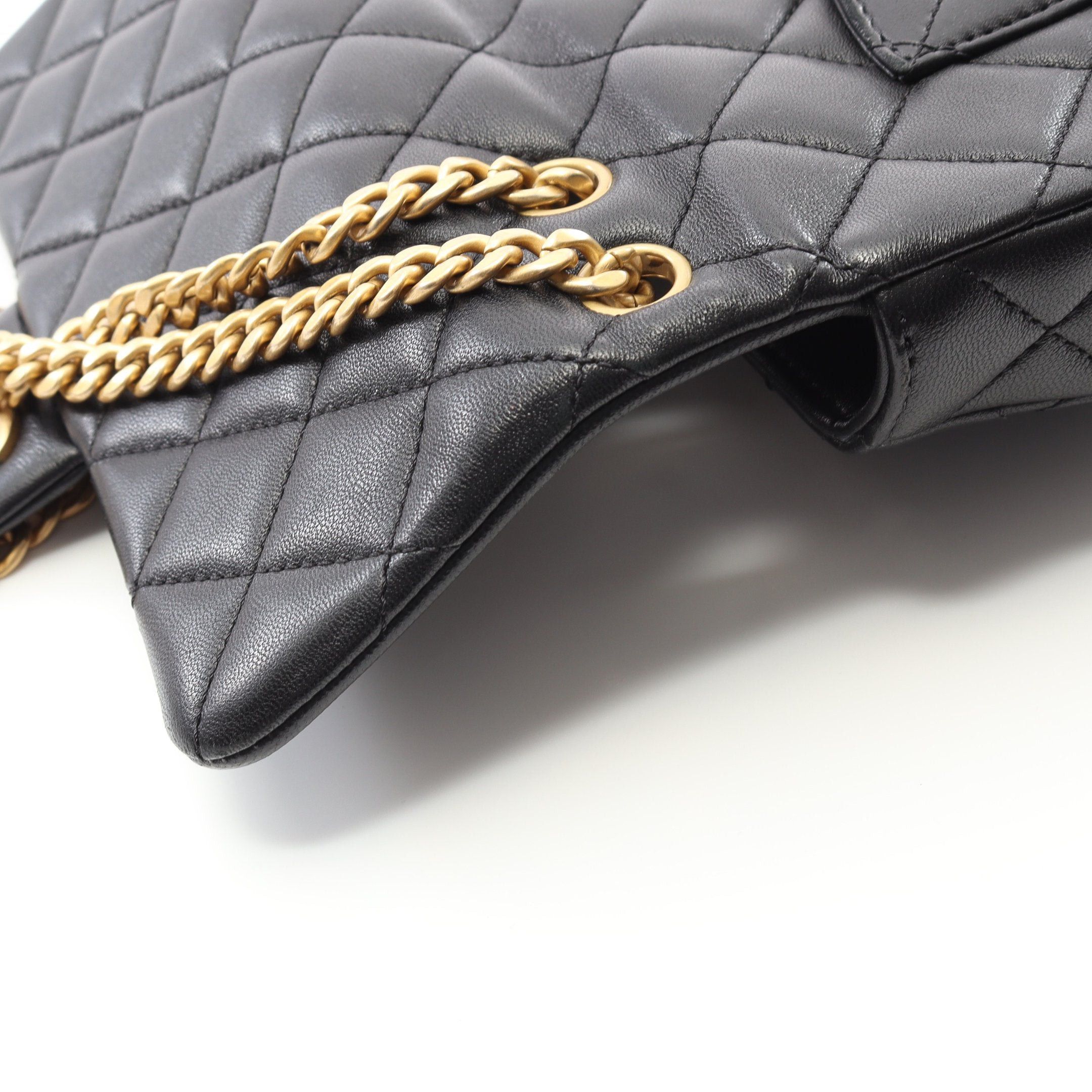 Chanel Chanel Matelasse Chain Shoulder Bag Lambskin Black Gold Hardware Size ONE SIZE - 9 Thumbnail