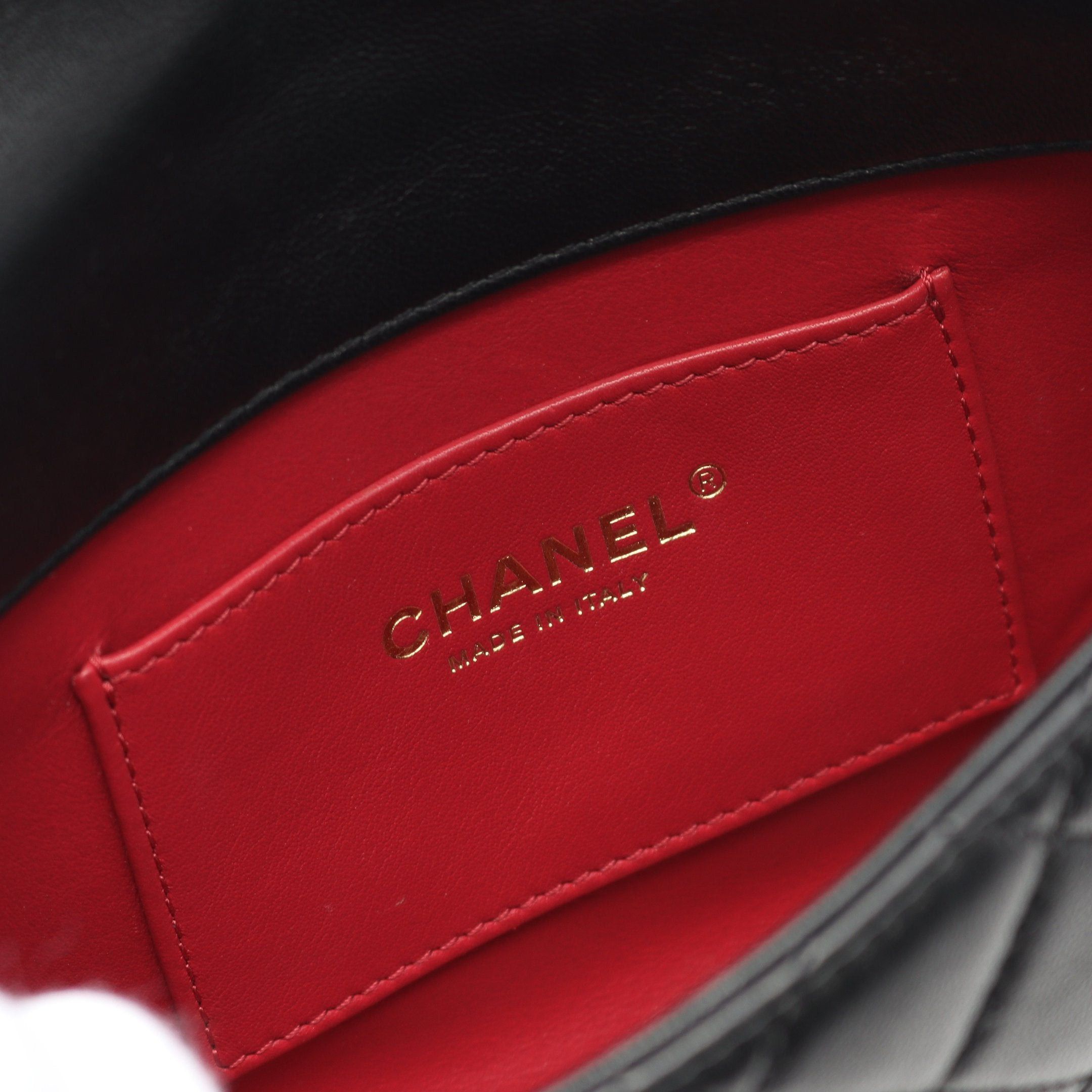 Chanel Chanel Matelasse Chain Shoulder Bag Lambskin Black Gold Hardware Size ONE SIZE - 4 Thumbnail
