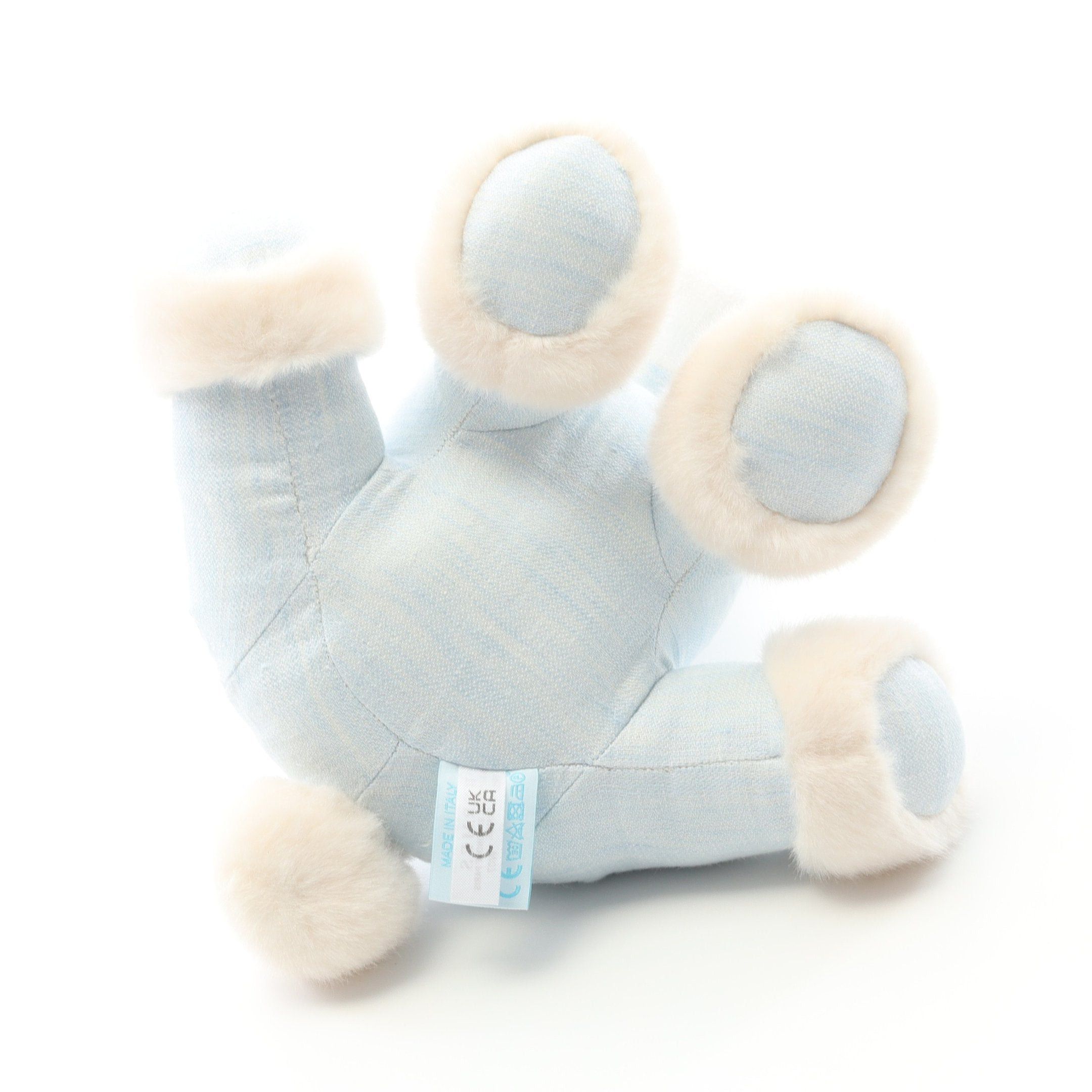 Hermes Hermes Baby Elmy Stuffed Toy Interior Linen Light Blue White Size ONE SIZE - 4 Thumbnail