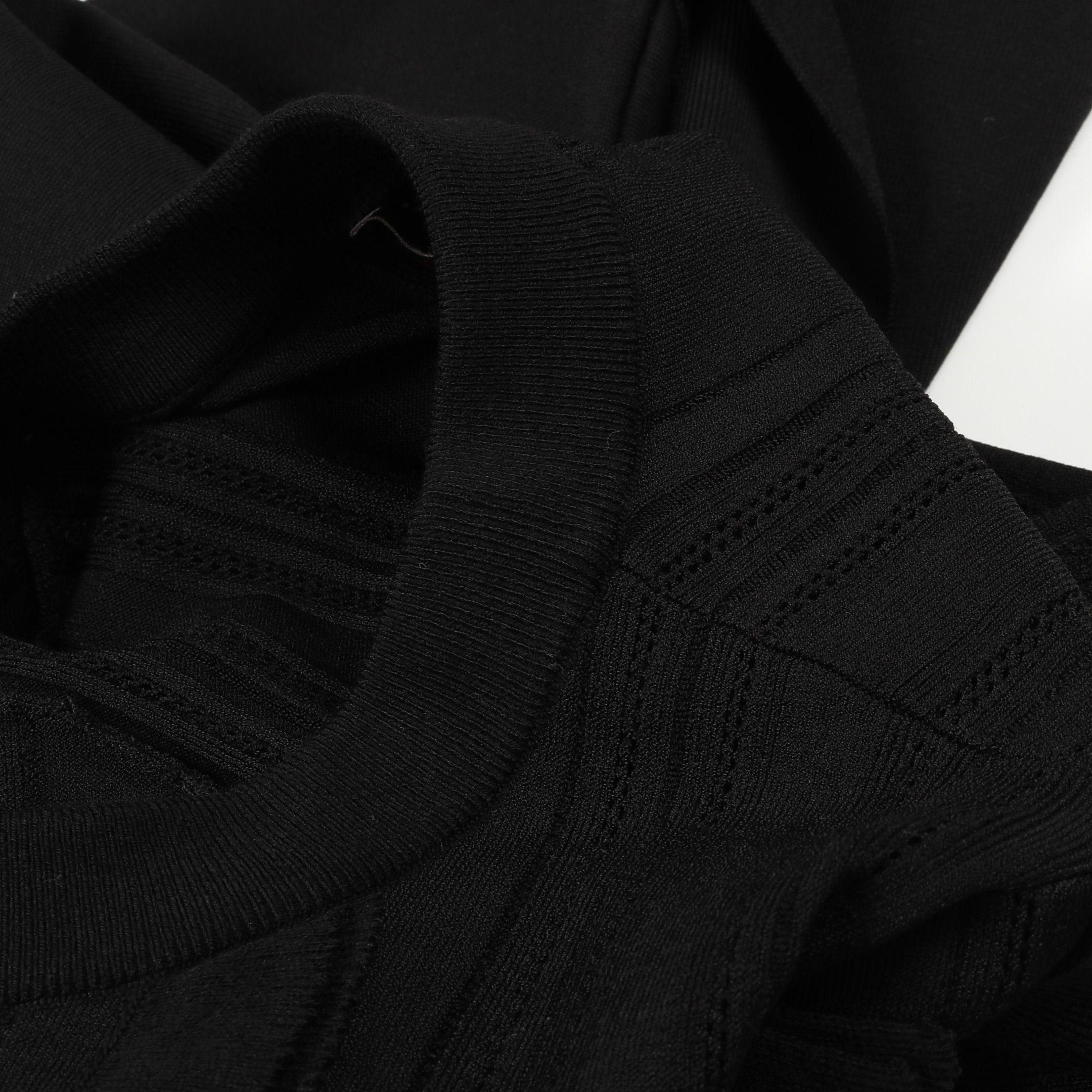 Louis Vuitton Louis Vuitton Knit Dress Rayon Black Frill Size ONE SIZE - 9 Thumbnail
