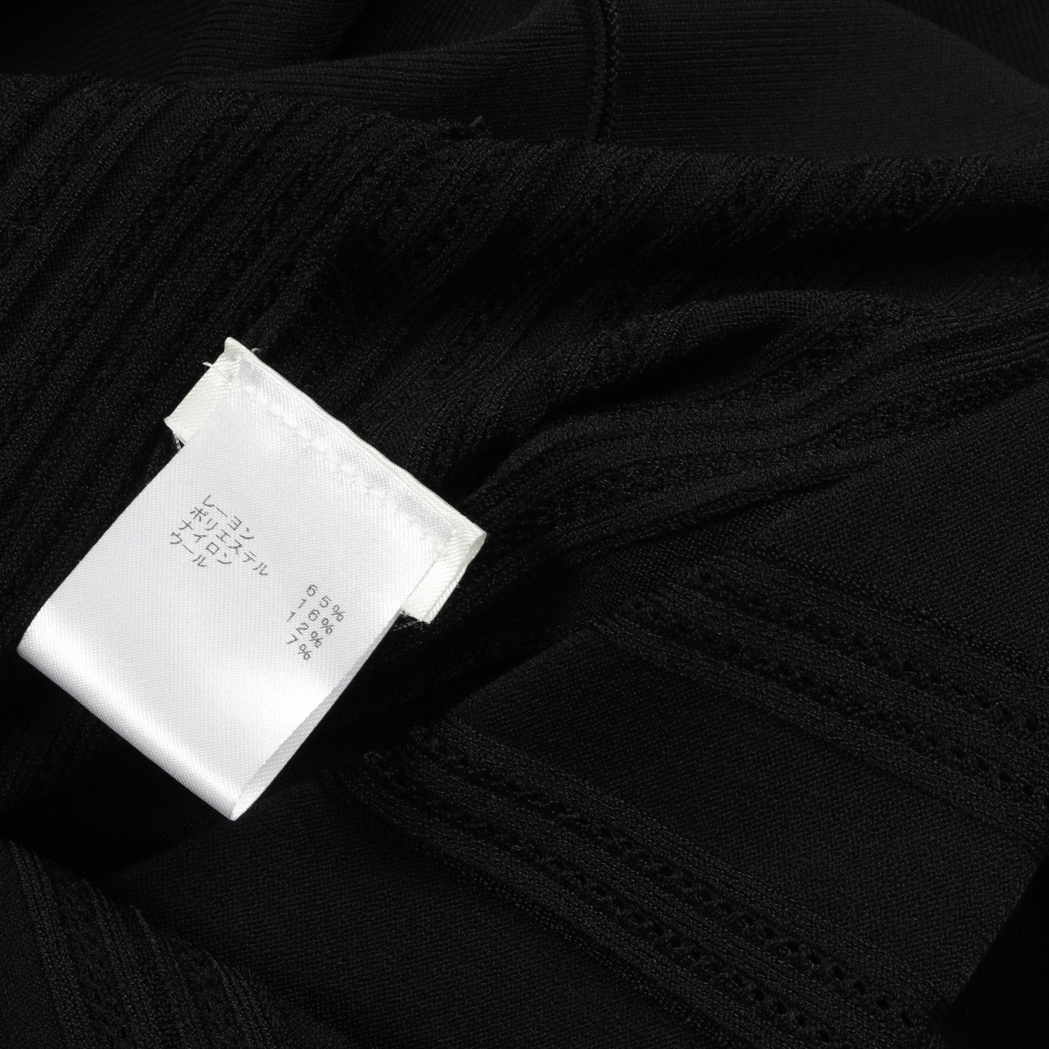 Louis Vuitton Louis Vuitton Knit Dress Rayon Black Frill Size ONE SIZE - 6 Thumbnail