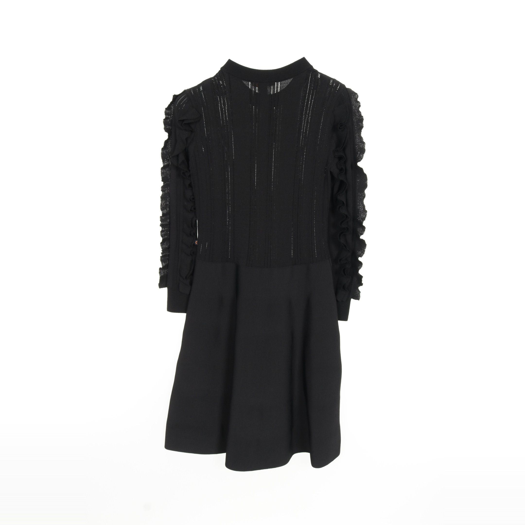 Louis Vuitton Louis Vuitton Knit Dress Rayon Black Frill Size ONE SIZE - 2 Thumbnail