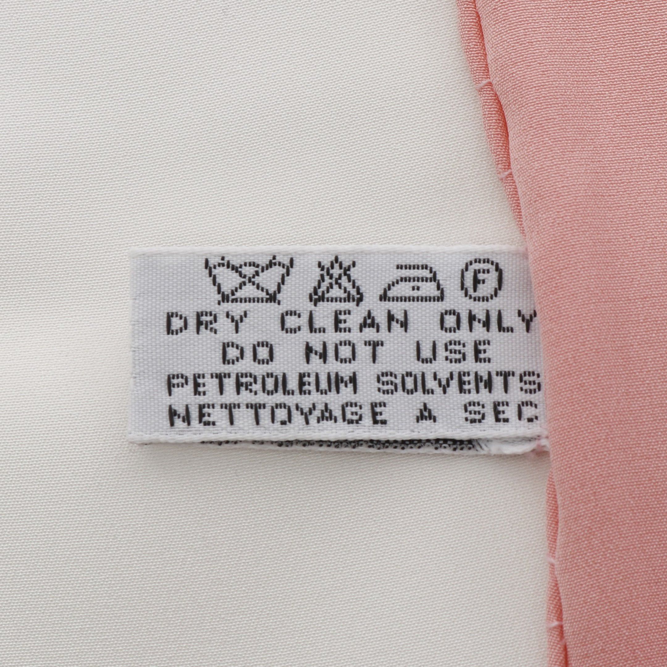 Chanel Chanel Scarf Silk White Pink Size ONE SIZE - 4 Thumbnail