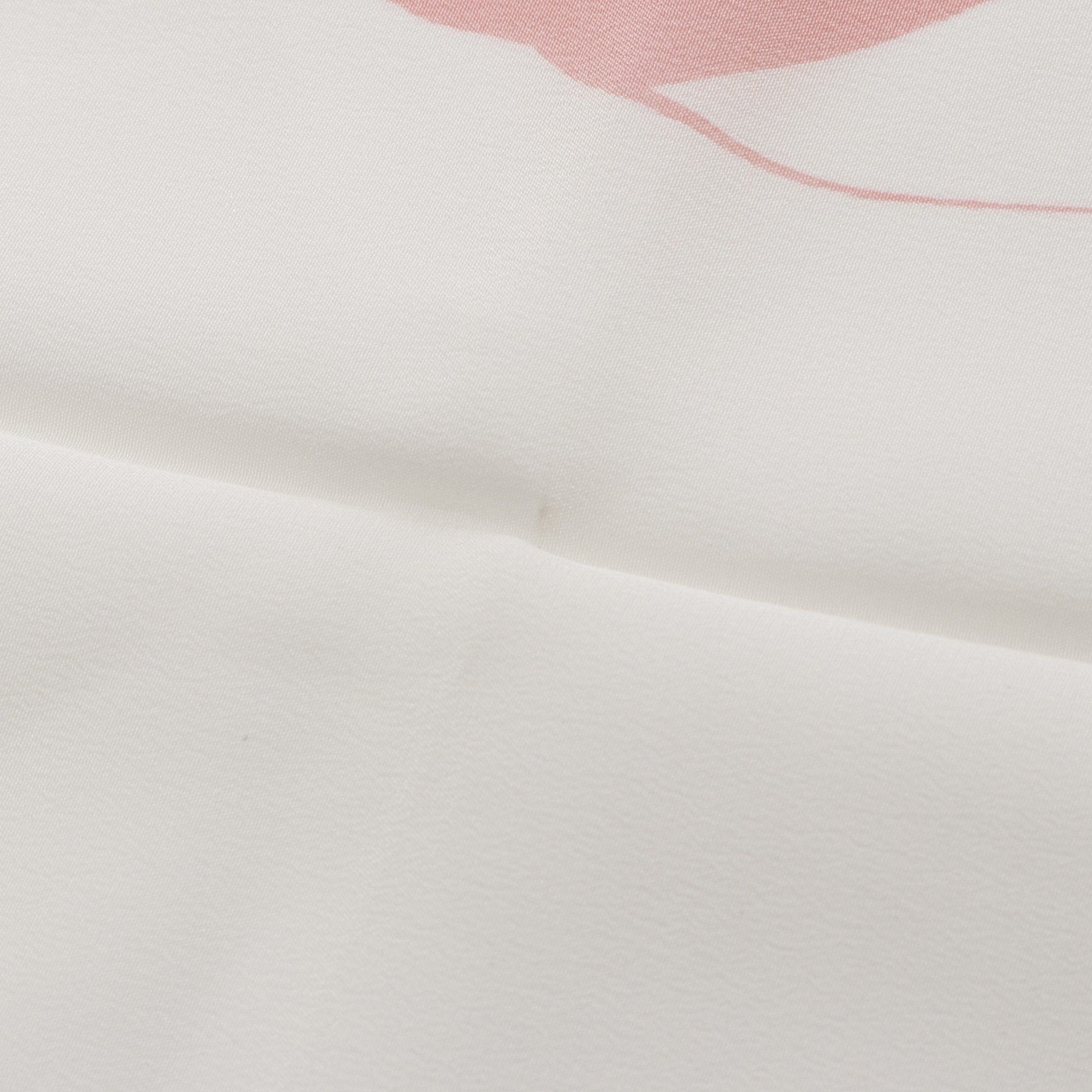 Chanel Chanel Scarf Silk White Pink Size ONE SIZE - 6 Thumbnail