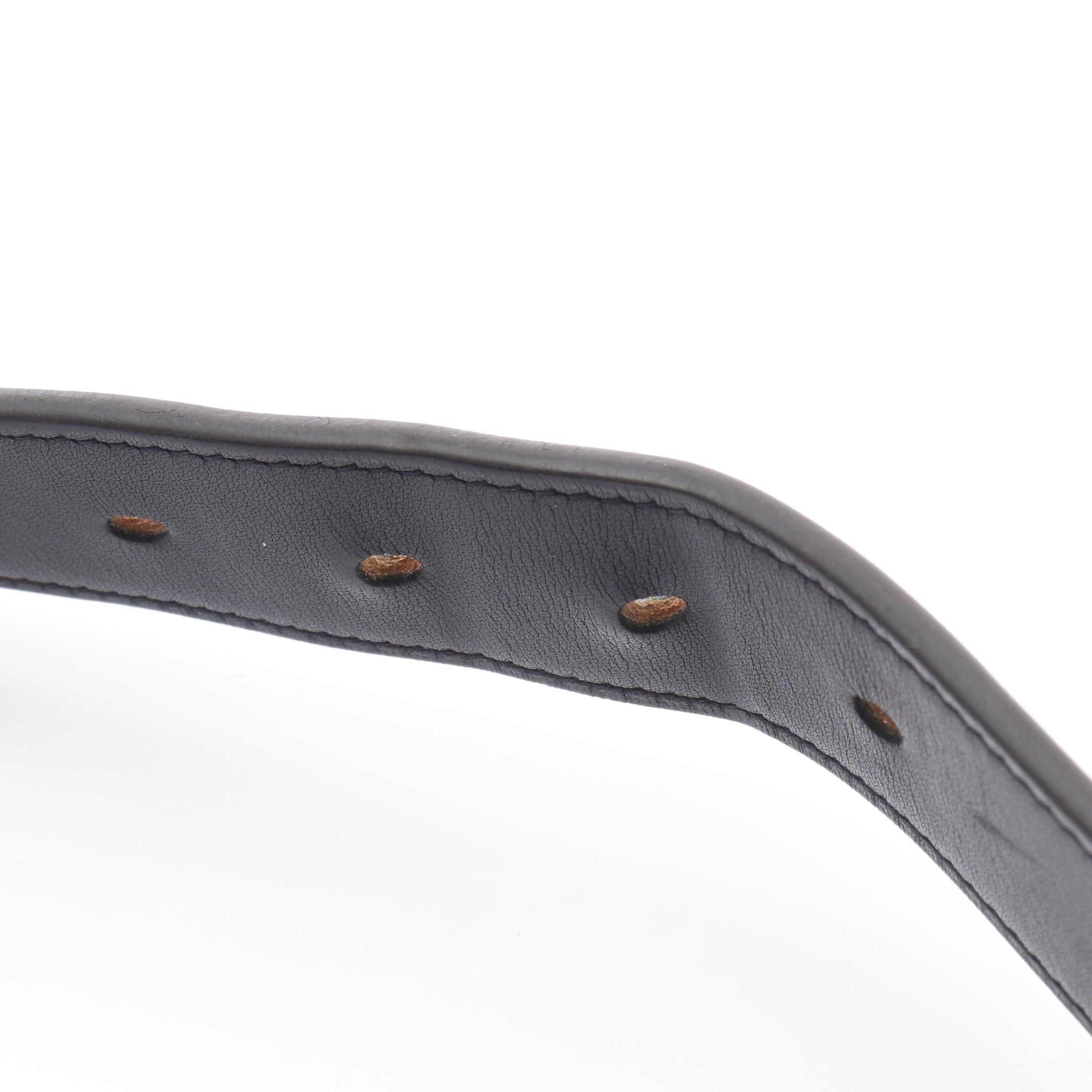 Hermes Hermes Etrivière Belt Veau Barenia Black Silver Hardware B Stamp Size ONE SIZE - 7 Thumbnail