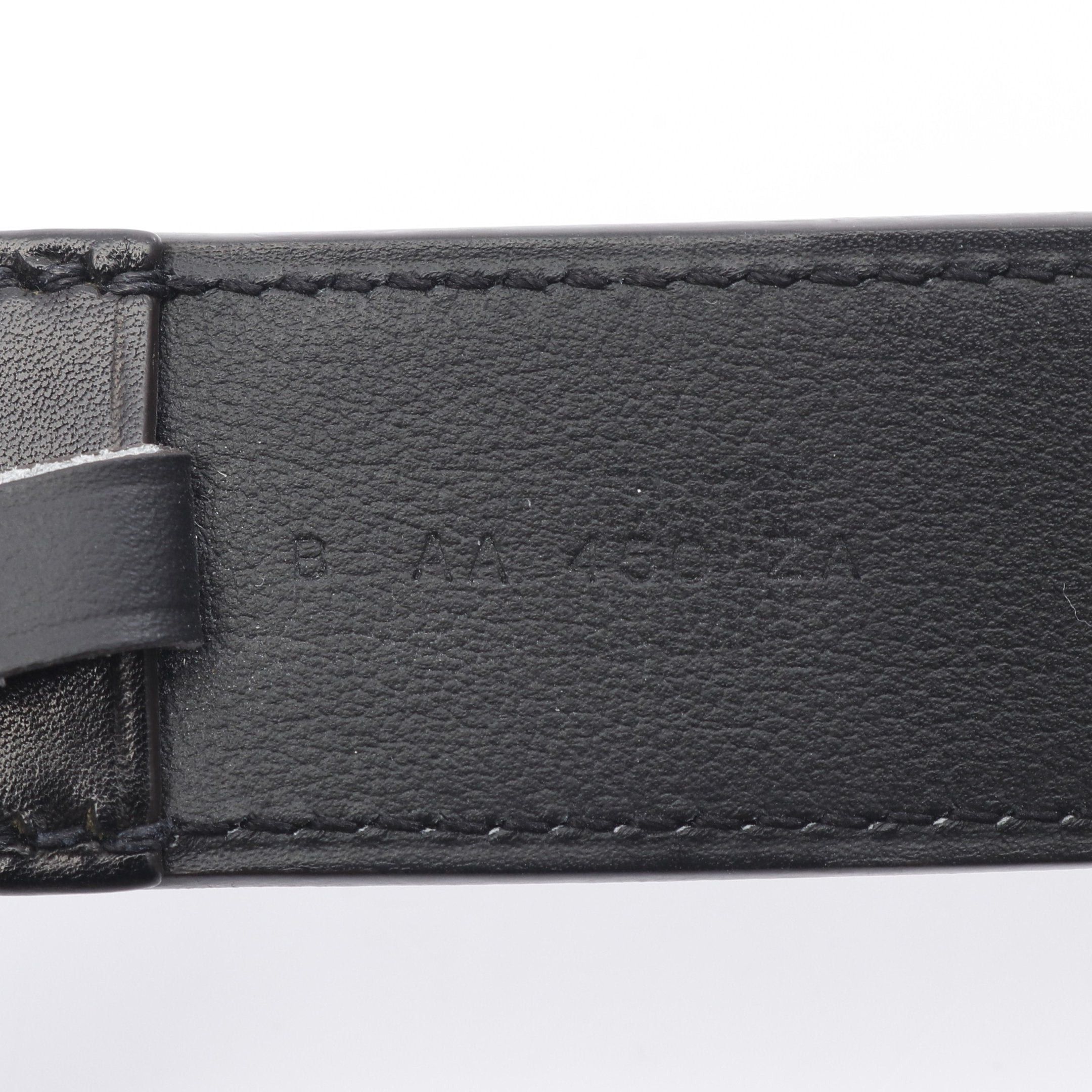 Hermes Hermes Etrivière Belt Veau Barenia Black Silver Hardware B Stamp Size ONE SIZE - 5 Thumbnail