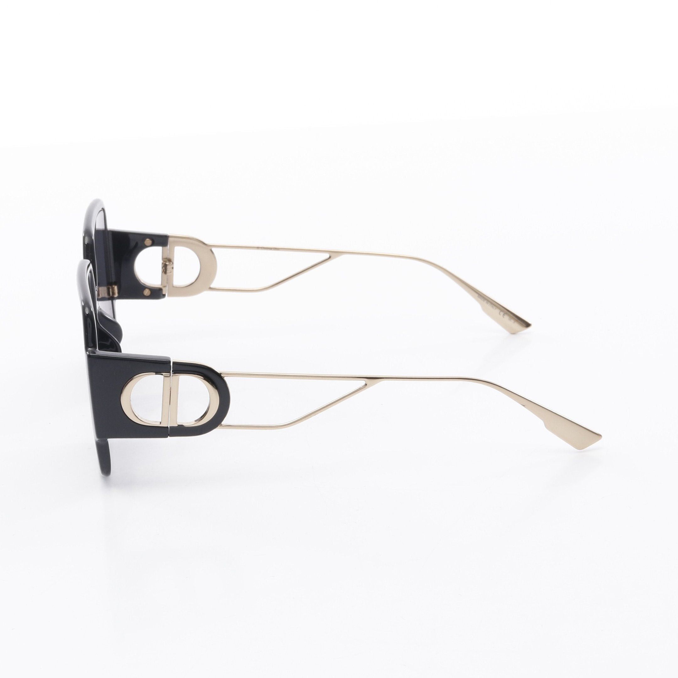 Dior Dior 30 Montaigne Sunglasses Gp Black Gold Size ONE SIZE - 3 Thumbnail