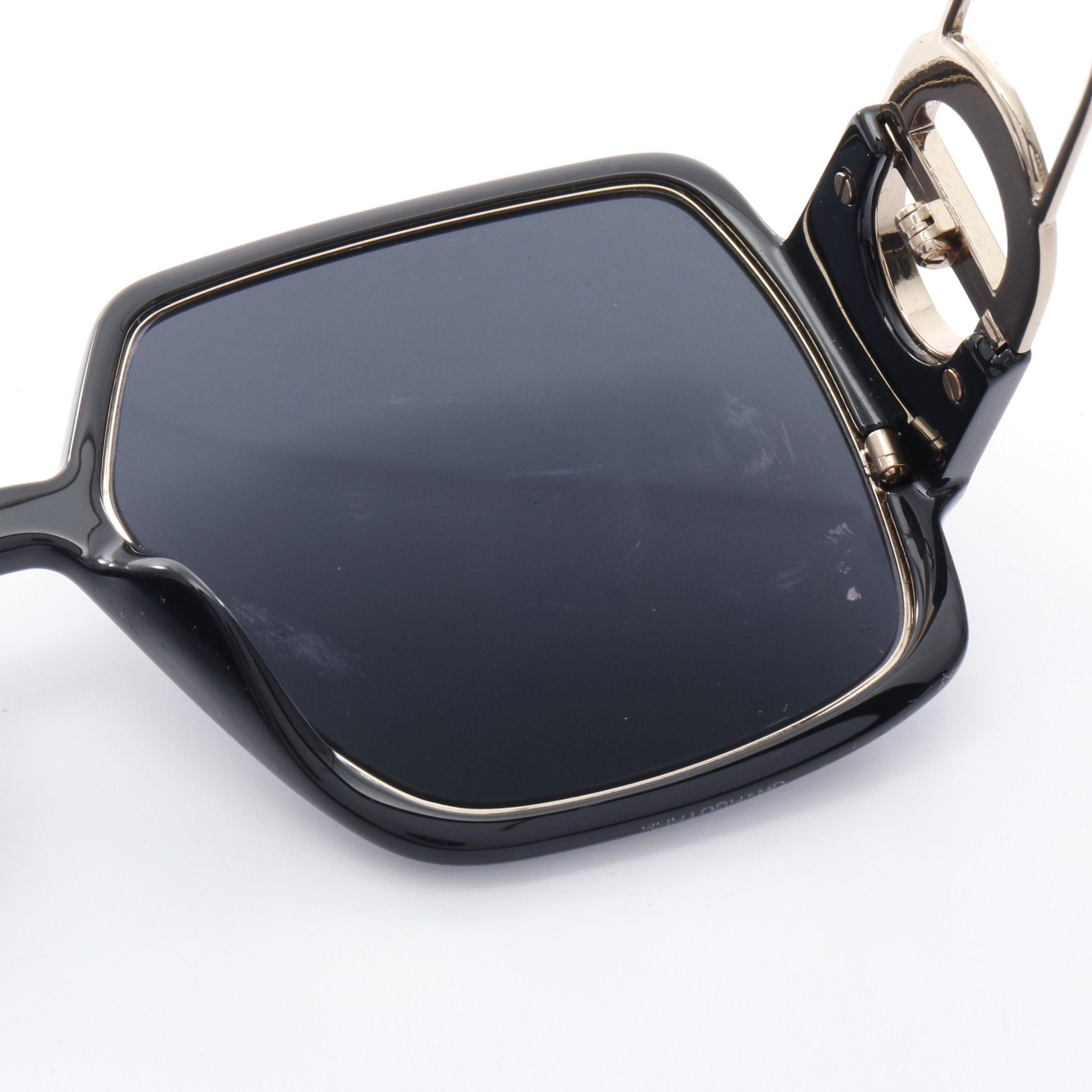 Dior Dior 30 Montaigne Sunglasses Gp Black Gold Size ONE SIZE - 7 Thumbnail