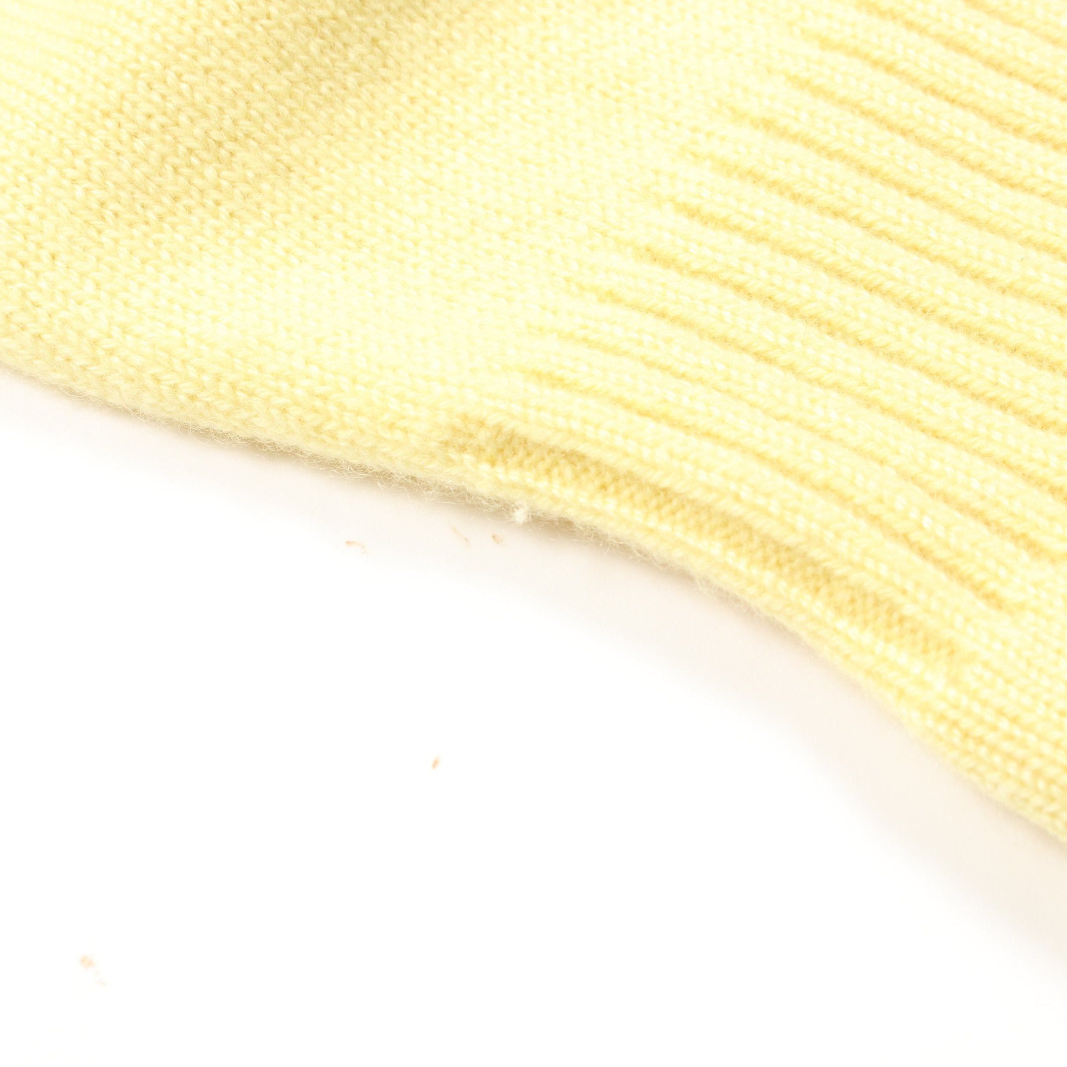 Chanel Chanel Coco Mark Cardigan Crew Neck Cashmere Yellow Size ONE SIZE - 7 Thumbnail