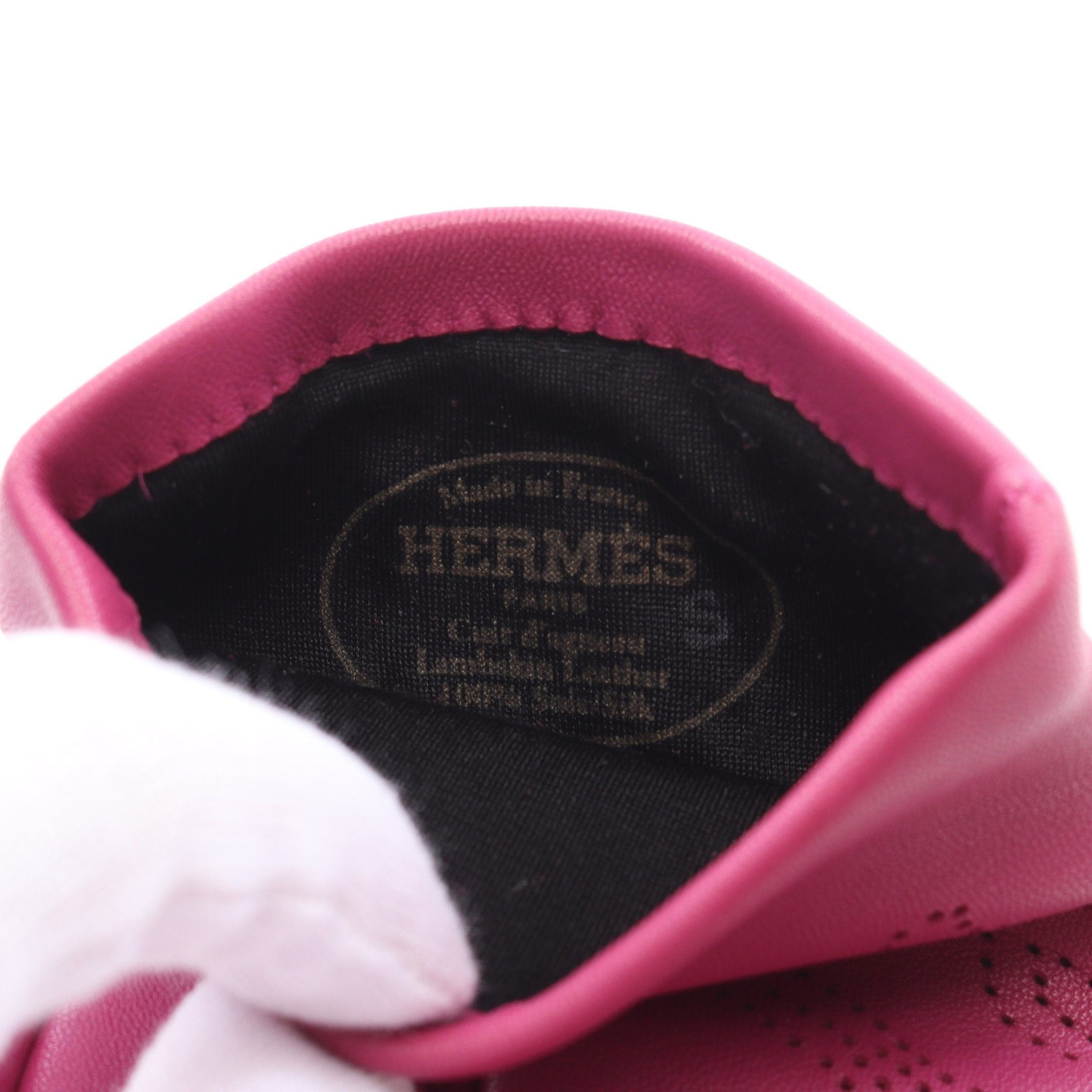 Hermes Hermes Gloves Glove Leather Pink Purple Size ONE SIZE - 3 Thumbnail