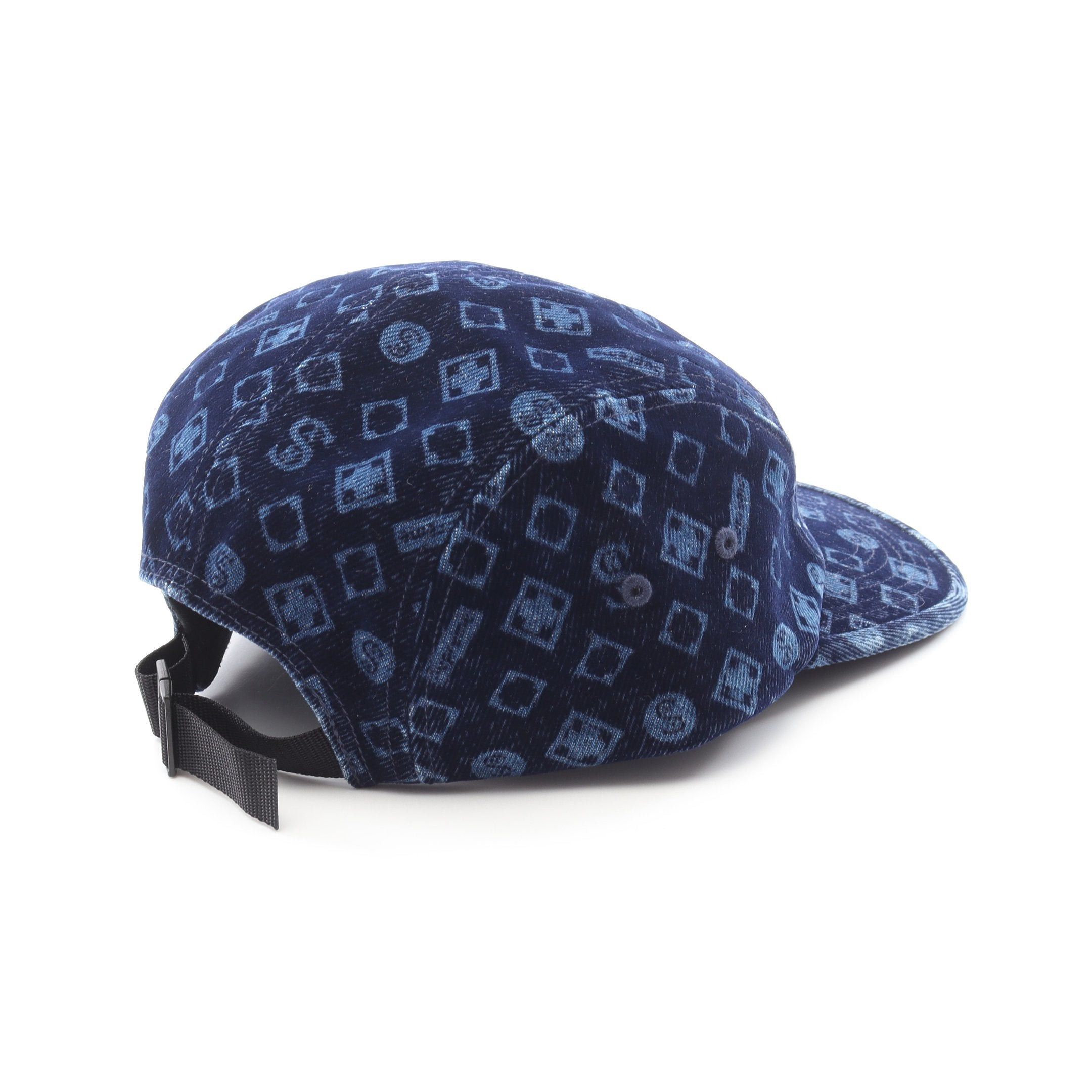 Supreme Supreme Flocked Denim Camp Cap Cotton Blue Size ONE SIZE - 2 Thumbnail