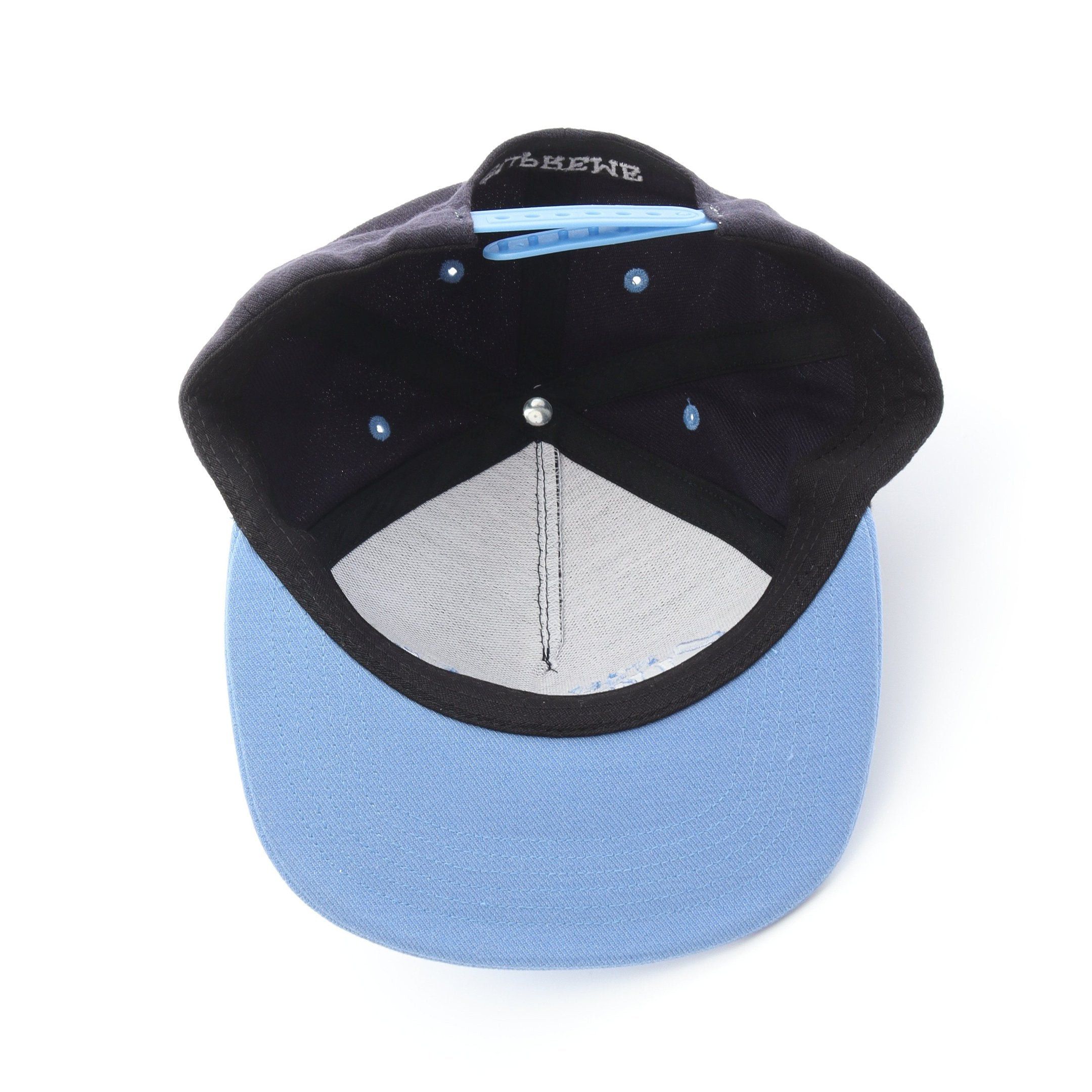 Supreme Supreme Bones Logo Cap Wool Navy Light Blue Size ONE SIZE - 3 Thumbnail