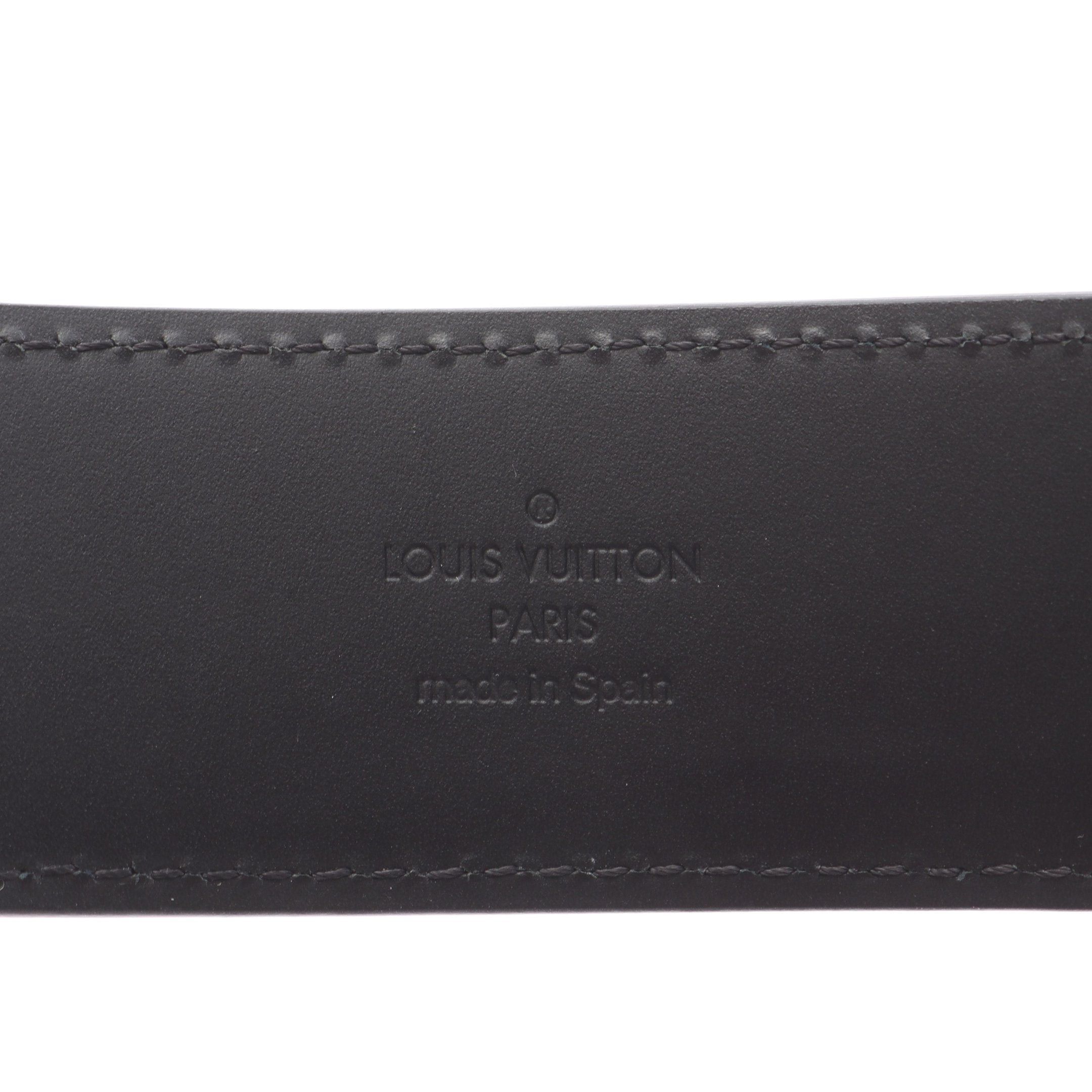 Louis Vuitton Louis Vuitton Ceinture Lv Initial Damier Graphite Belt Black Size ONE SIZE - 4 Thumbnail