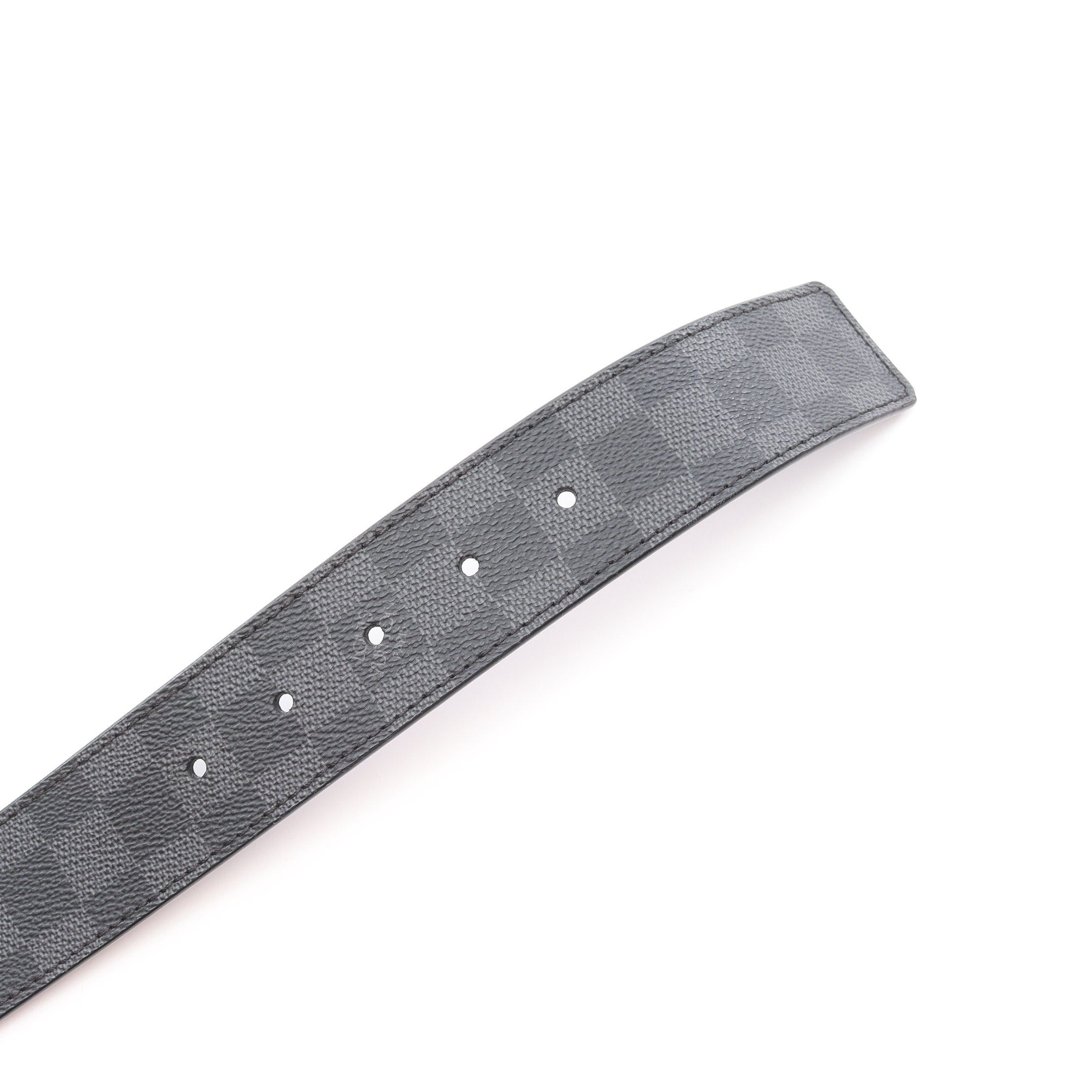 Louis Vuitton Louis Vuitton Ceinture Lv Initial Damier Graphite Belt Black Size ONE SIZE - 3 Thumbnail